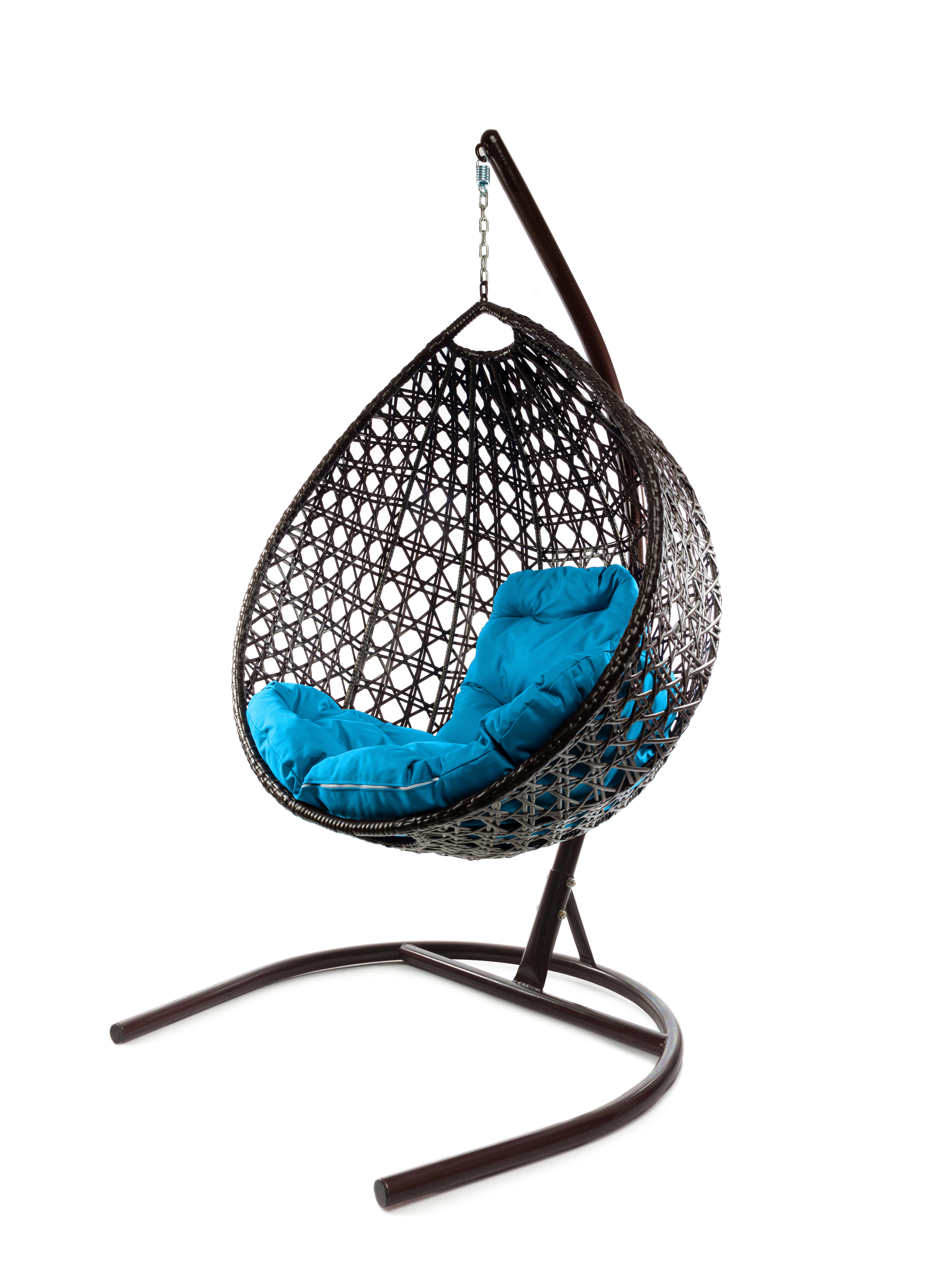 Изображение товара Кресло подвесное Капля Люкс M-group 1 место до 120 кг коричневое для дачи дома офиса