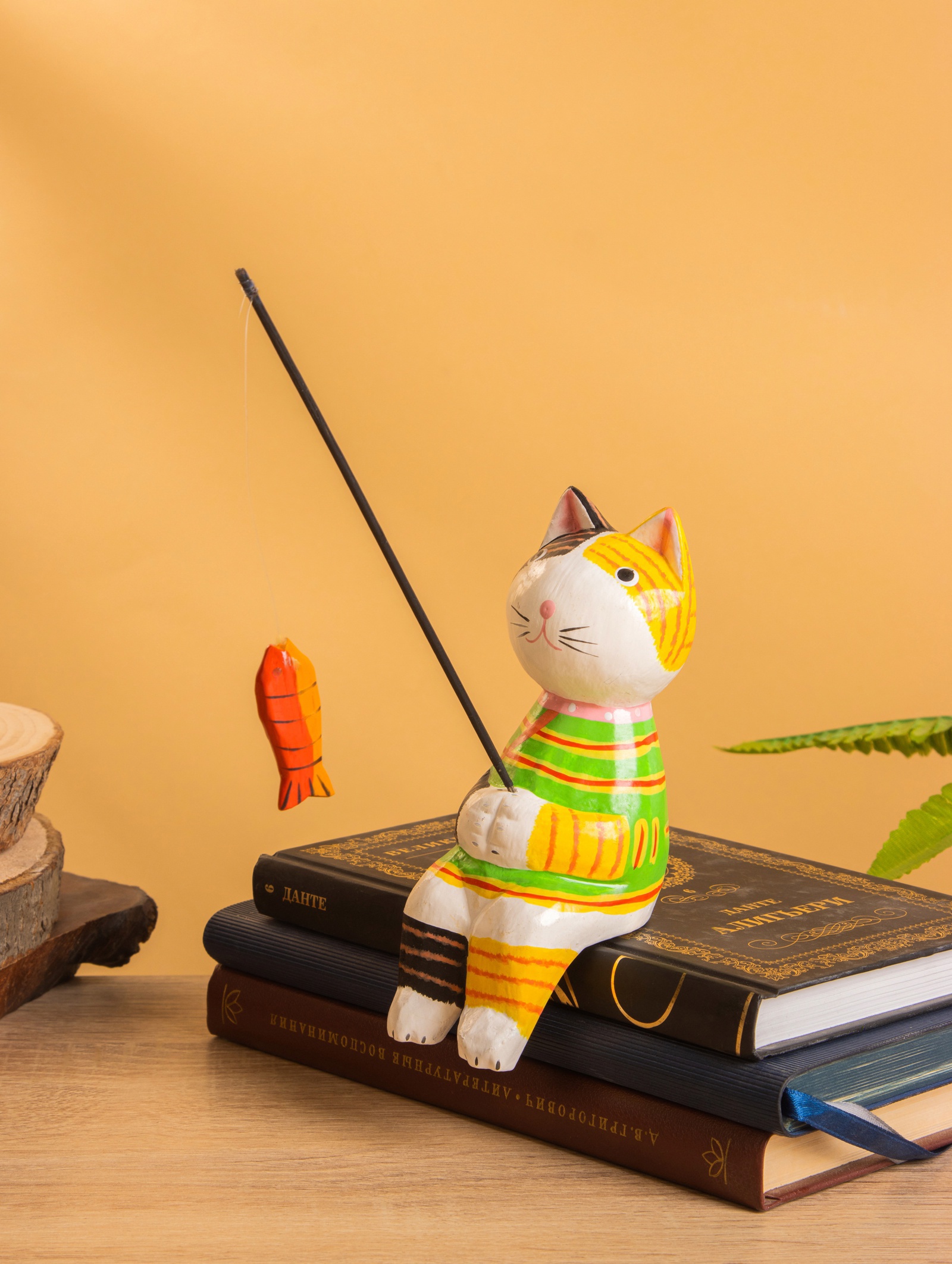 Изображение товара Кот рыбак в рубашке — статуэтка Сима-Ленд 10465148