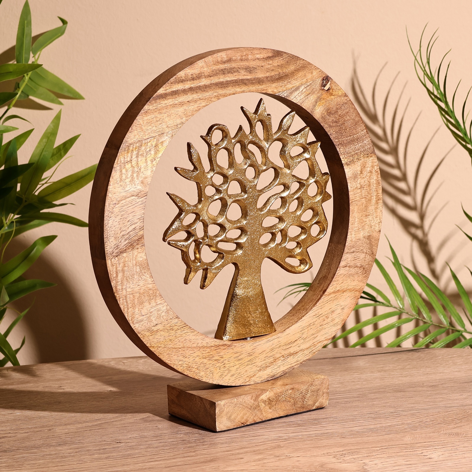 Изображение товара СИМА-ЛЕНД 9931790 декоративная статуэтка в деревянном кольце