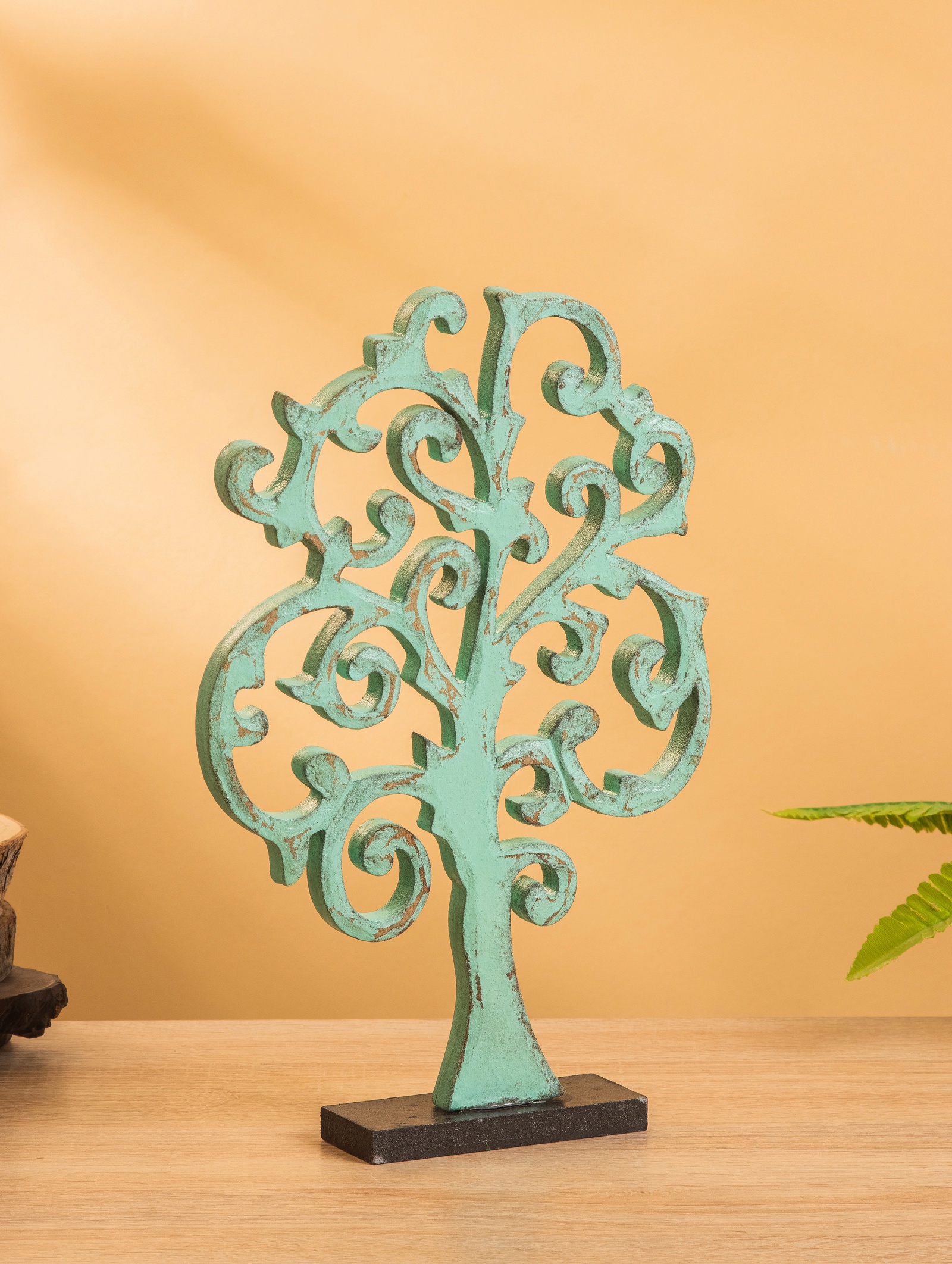 Изображение товара Панно Древо от SIMA-LAND, бирюзовое, МДФ, 30x20x1 см