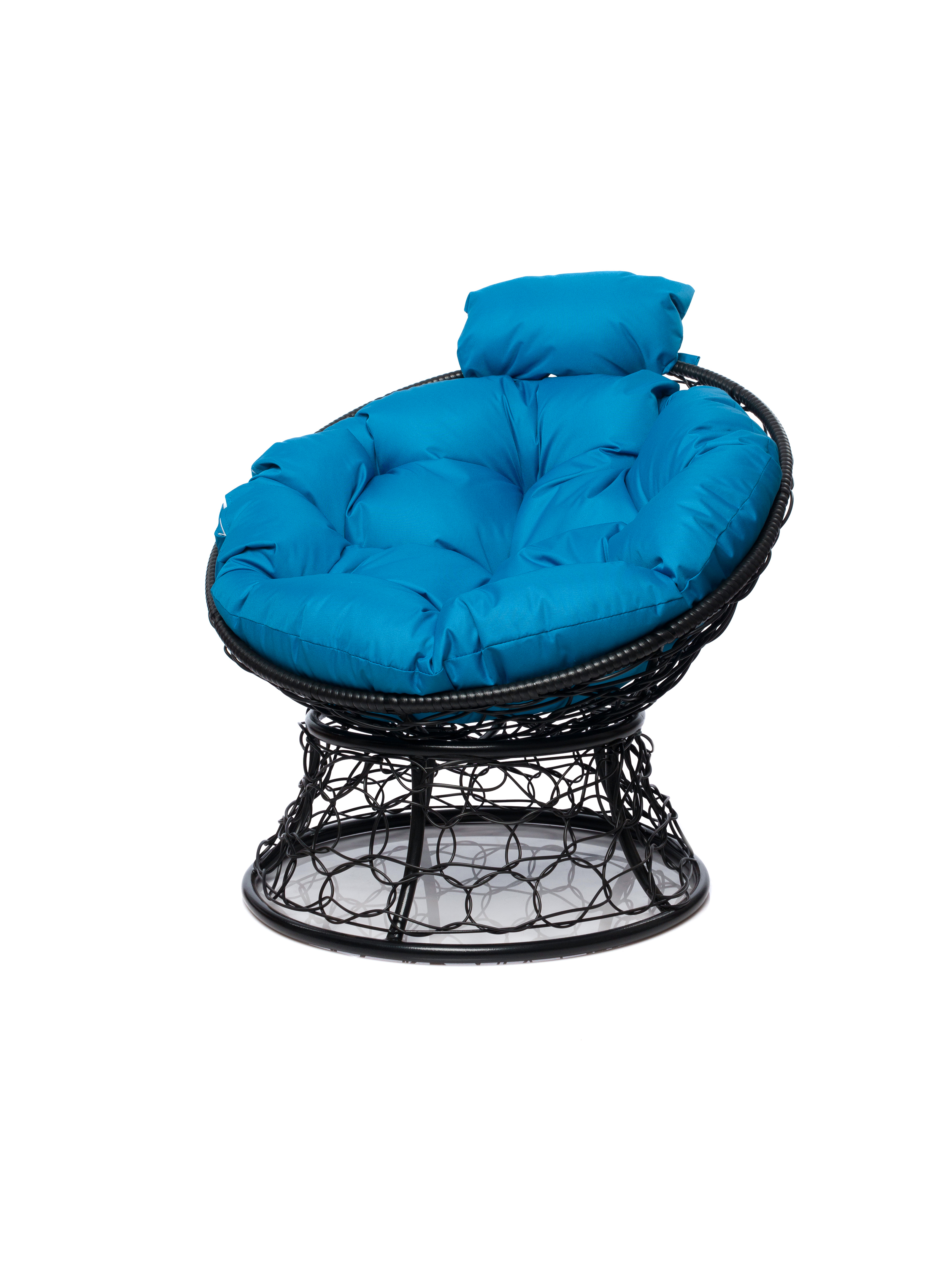 Изображение товара Кресло садовое M-group Папасан мини черное 77x81x68 см