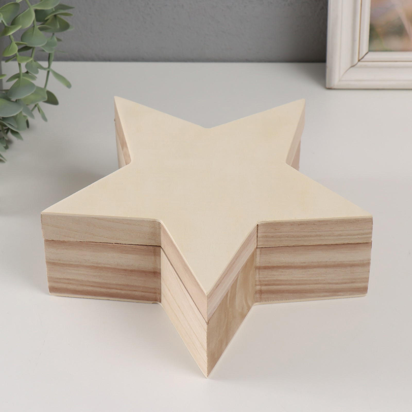 Изображение товара Шкатулка Сима-ленд 9703479, дерево, роспись «Звезда»