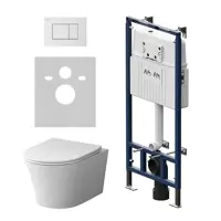 Изображение товара Комплект инсталляция с унитазом Am.pm IS100201.DX35C1700_7214 цвет белый