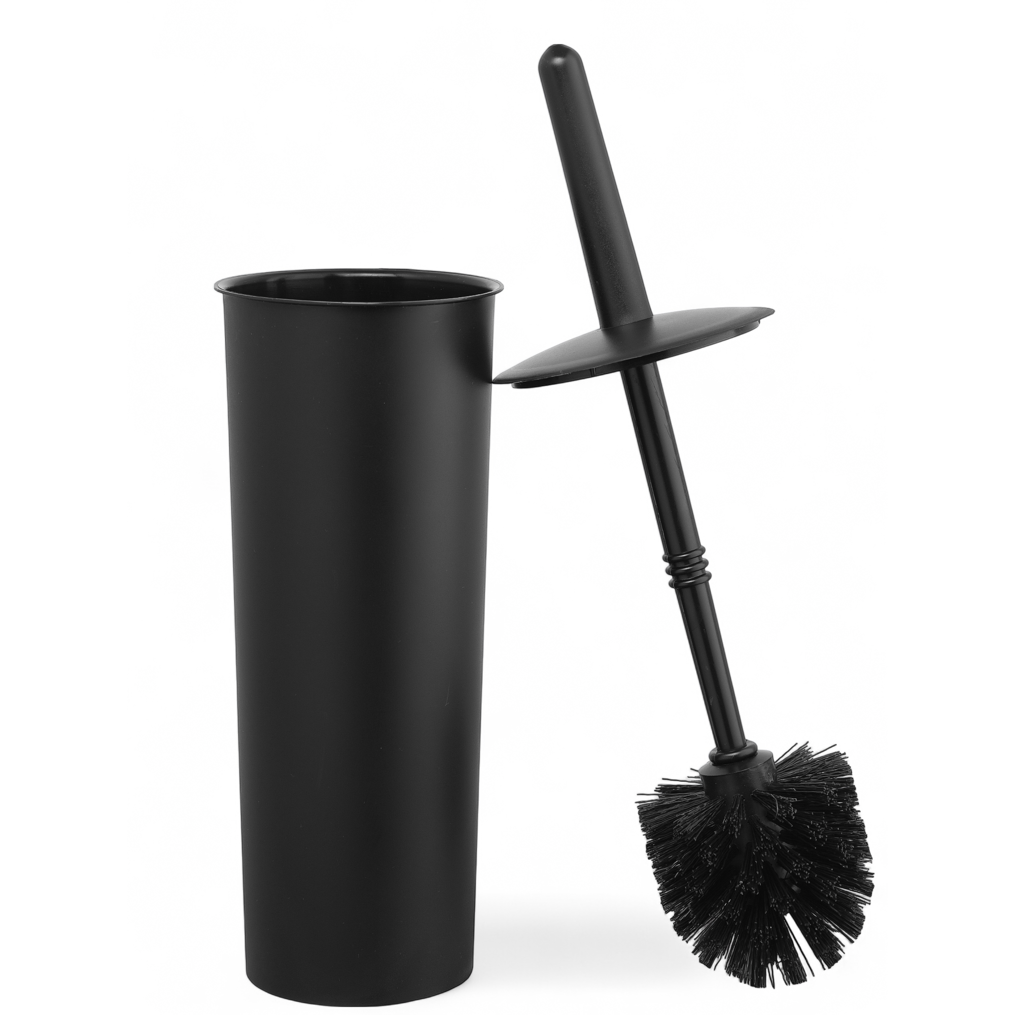 Изображение товара Ёршик для унитаза Miamark черный 36 см напольный with крышкой