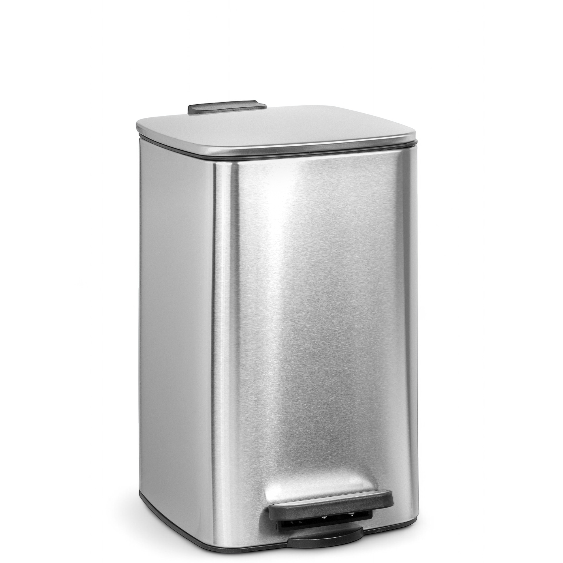 Изображение товара Мусорное ведро с педалью из нержавеющей стали 8 л Miamark сатиновое