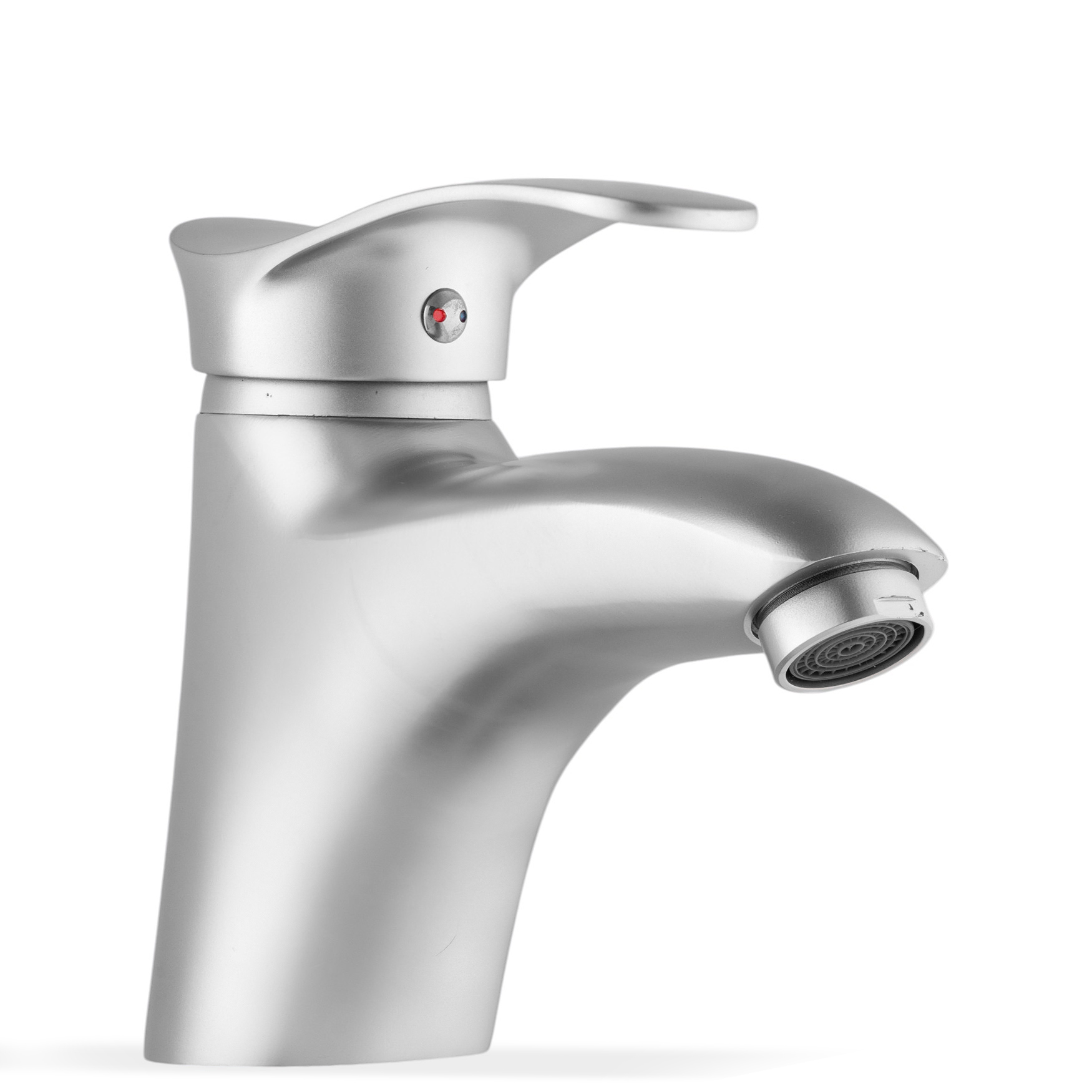 Изображение товара Смеситель для раковины Potato P1001Y однорычажный цвет серебро