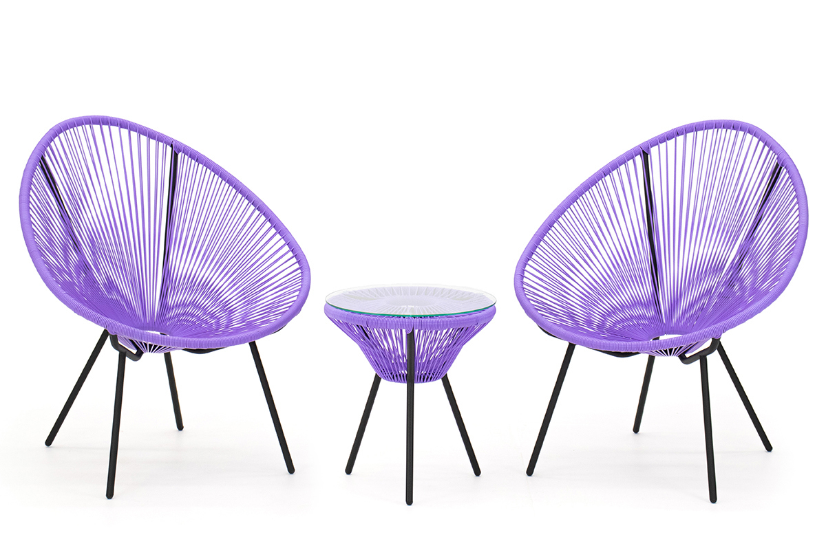 Изображение товара Набор садовой мебели для отдыха Kornera Акапулько 3 предмета из искусственного ротанга