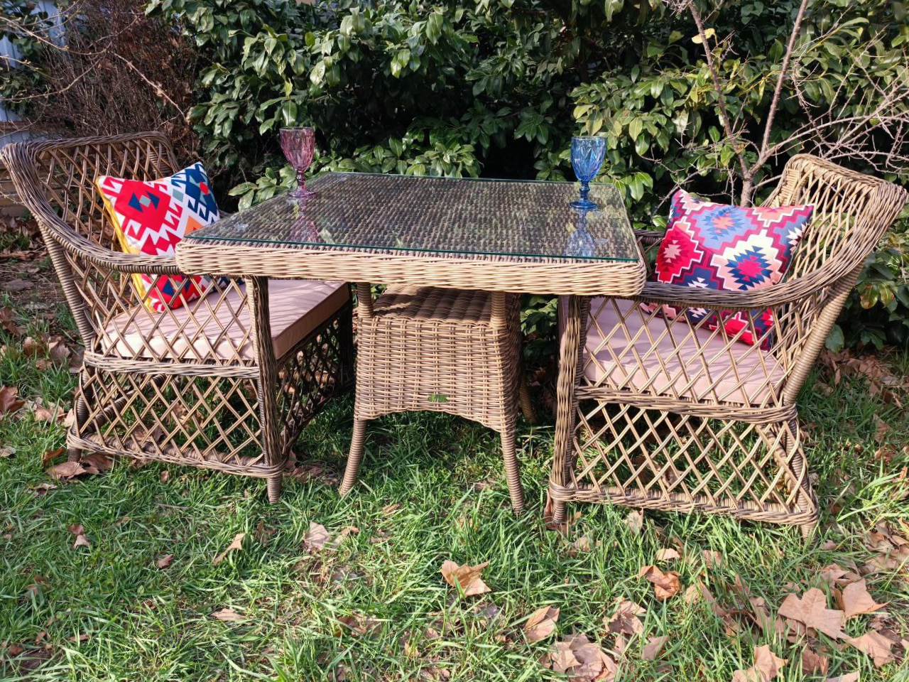 Изображение товара Набор садовой мебели Sunset Айриш из искусственного ротанга 3 предмета