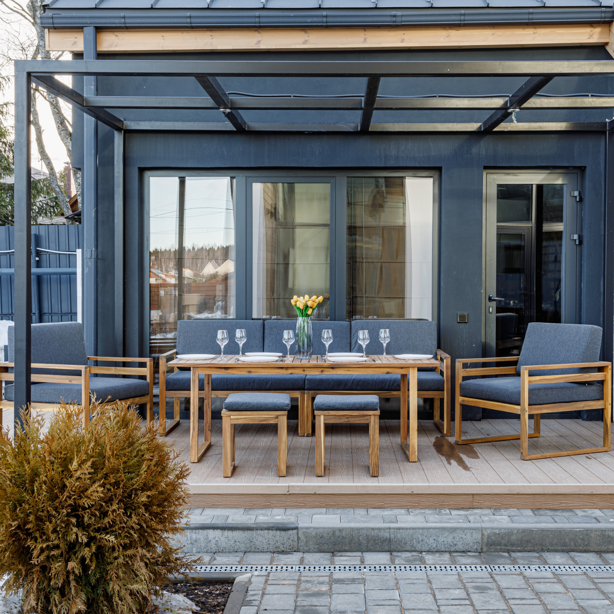 Изображение товара Набор садовой мебели для обеда Royal Family Brooklyn 6 предметов