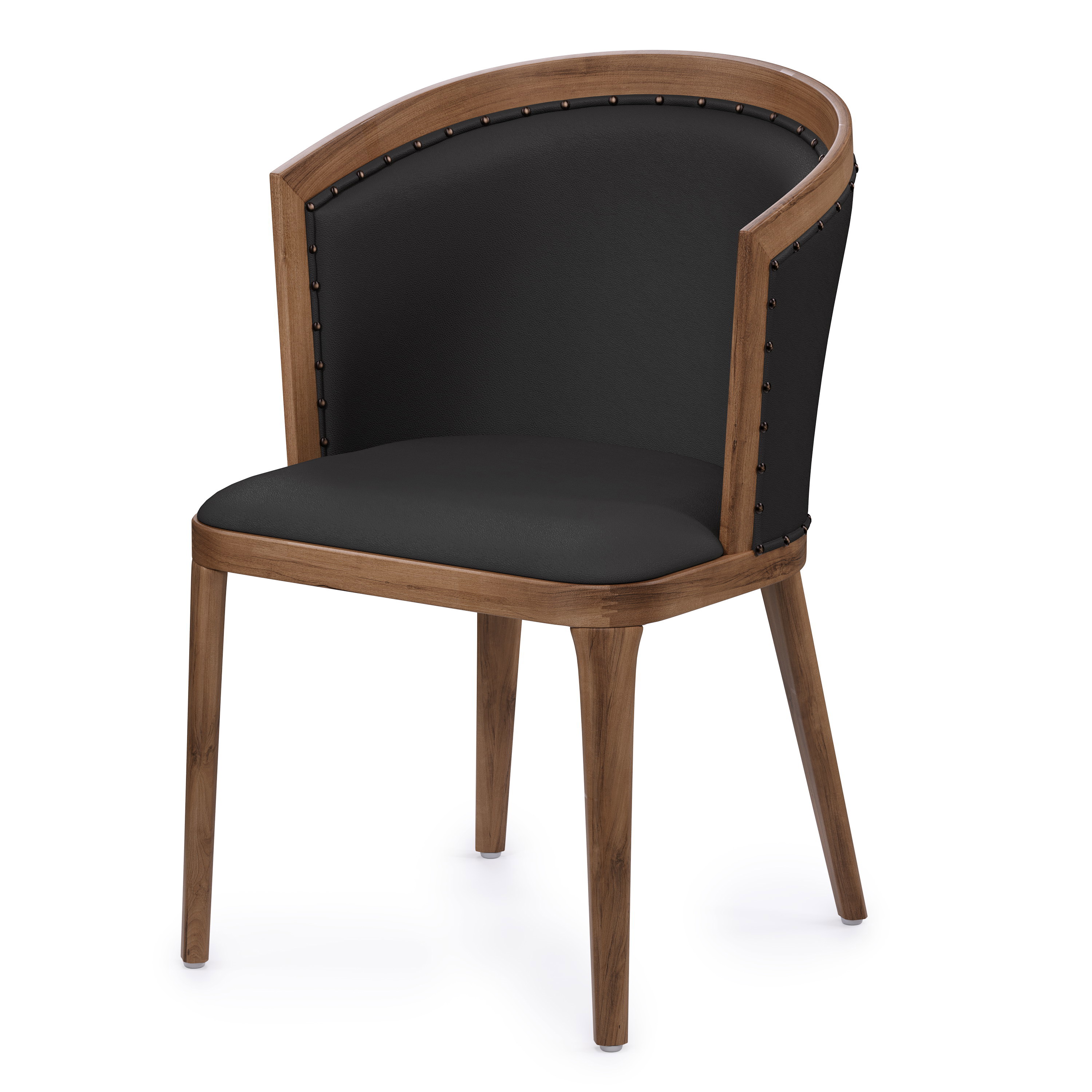 Изображение товара Стул Alsav Bizotti 52.5x83x61 см искусственная кожа цвет орех темный/экокожа black Изображение товара Стул Alsav Bizotti 52.5x83x61 см искусственная кожа цвет орех темный/экокожа black