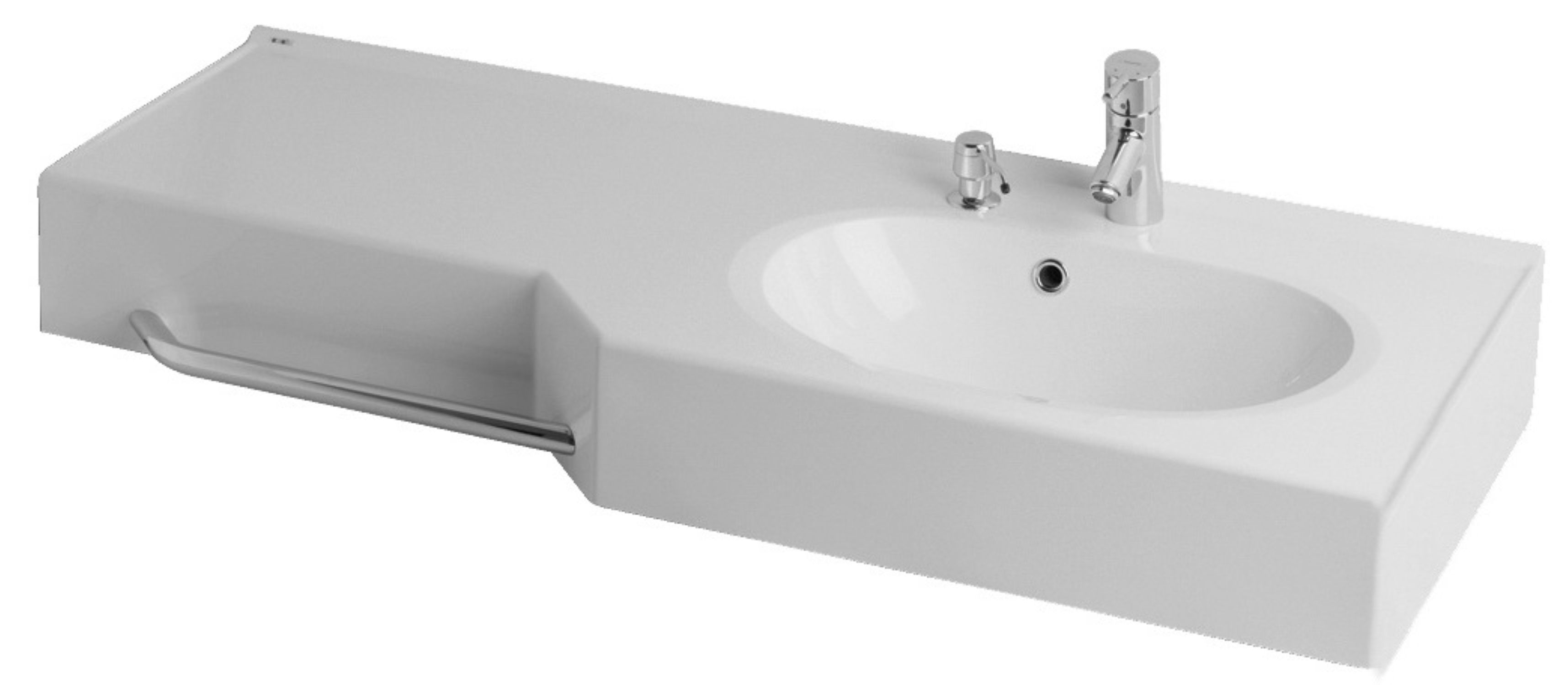 Изображение товара Раковина Aquaton Отель 1A70123WOT01R 127x50 см цвет белый