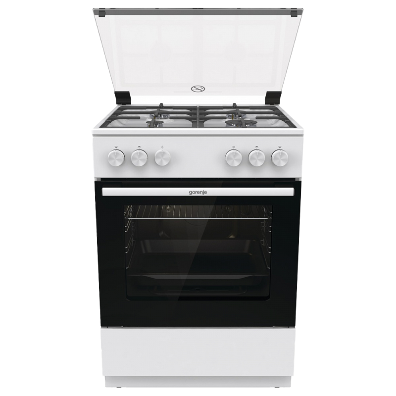 Изображение товара Газовая плита Gorenje GG6A11WF с духовкой 4 конфорки белая