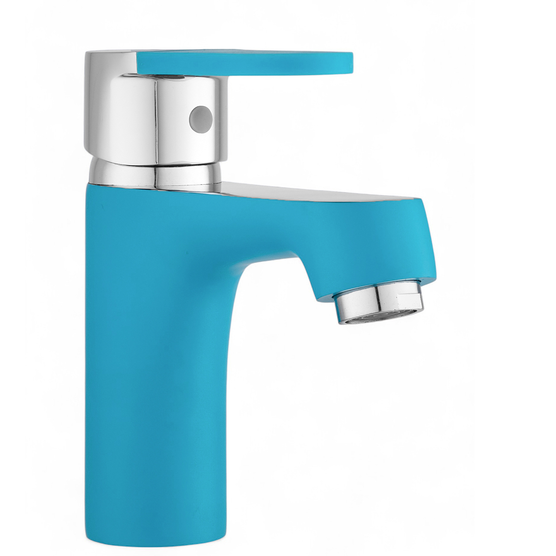 Изображение товара Смеситель для раковины Potato P10223-12 однорычажный цвет голубой