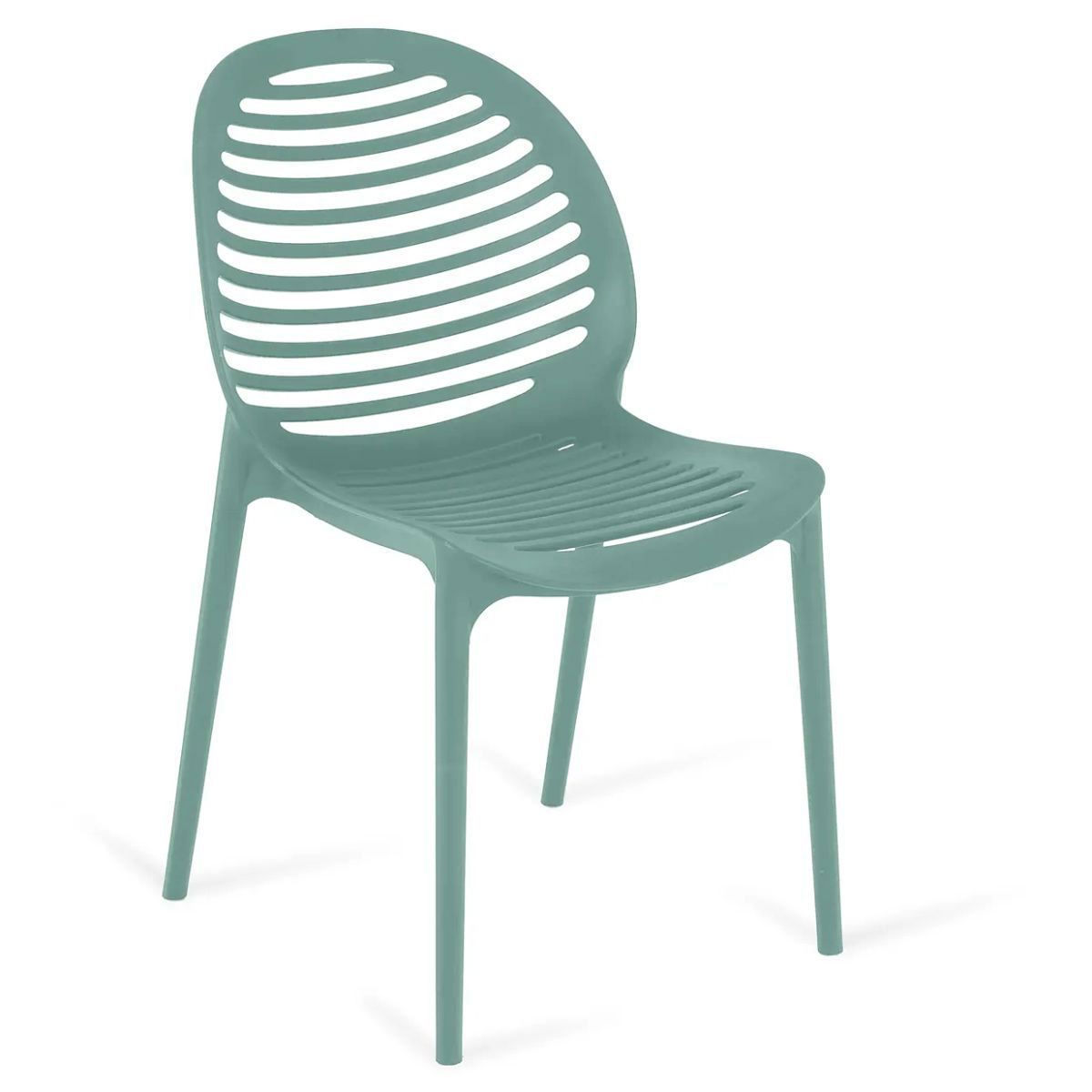 Изображение товара Стул Spike зеленый пластик современный дизайн легкий и прочный
