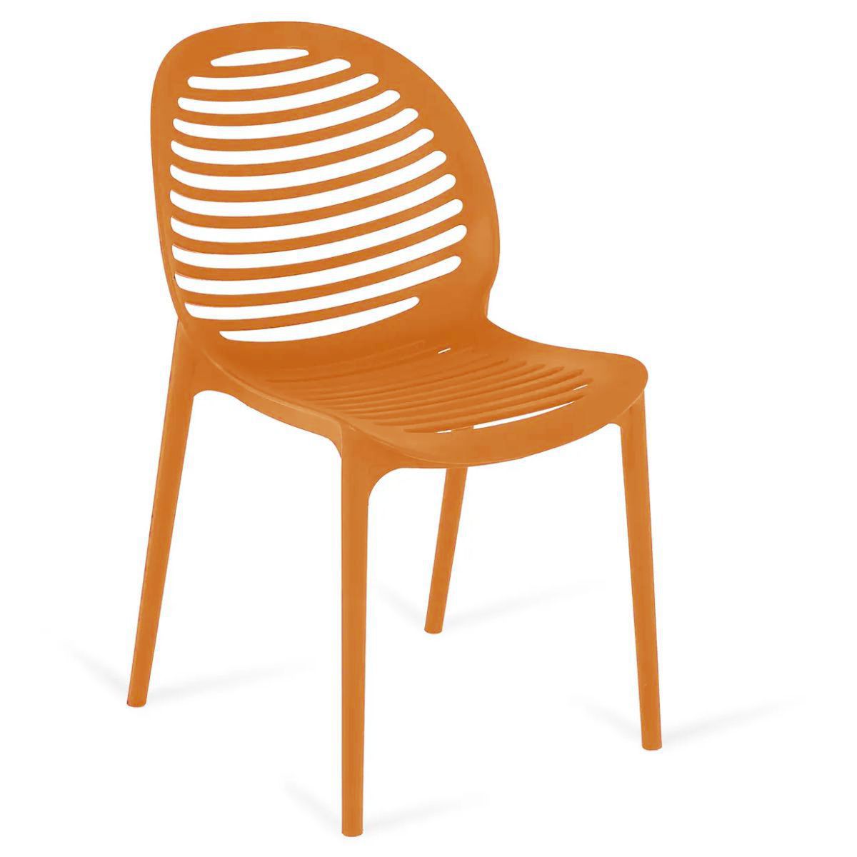 Изображение товара Стул Огого обстановочка Spike оранжевый легкий современный пластик
