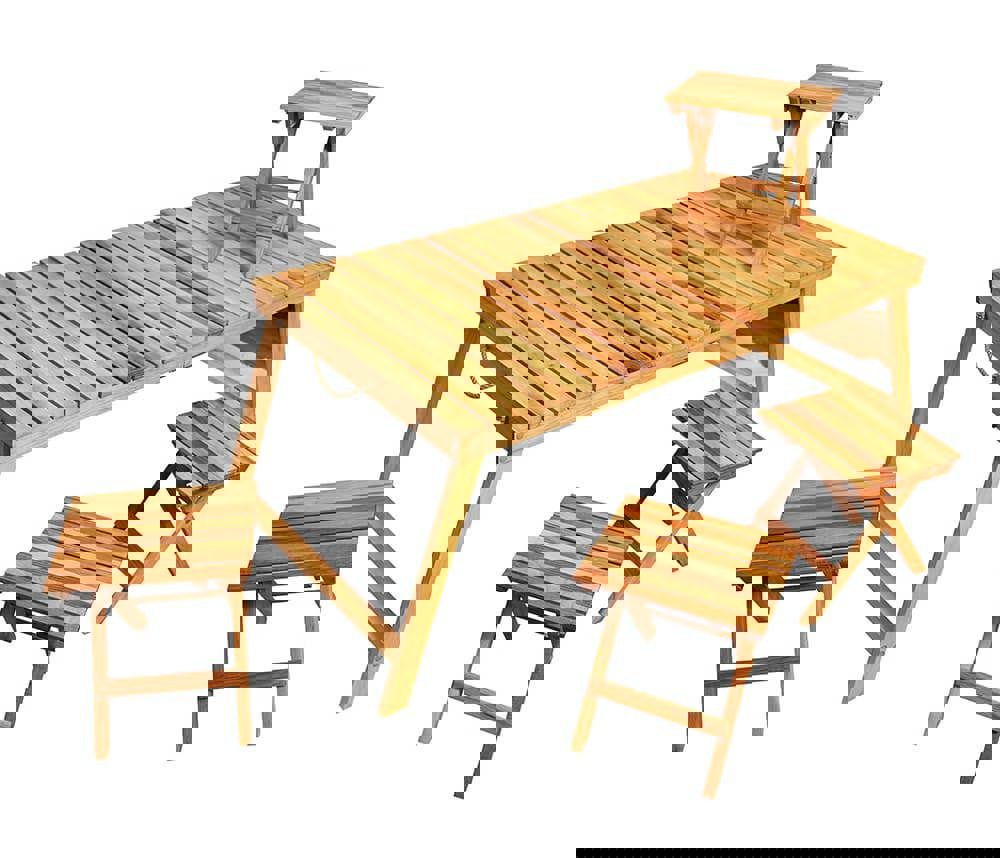Изображение товара Садовая мебель для отдыха Backwood BW-STOL+4 с 4 стульями