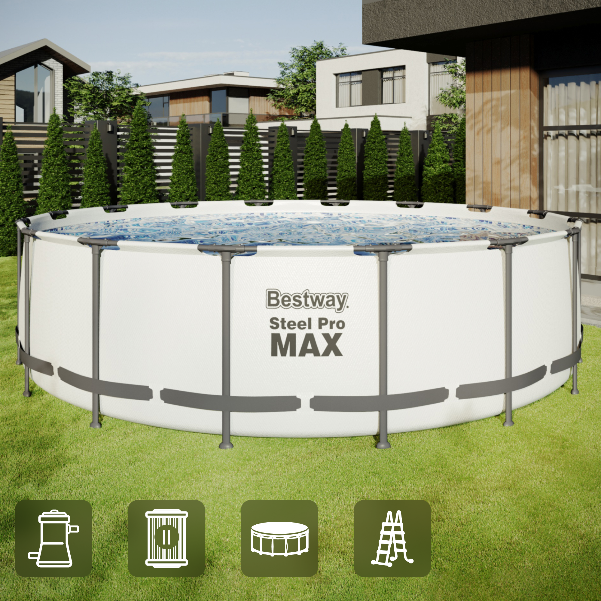 Каркасный бассейн Bestway 5612Z BW 488x122 см