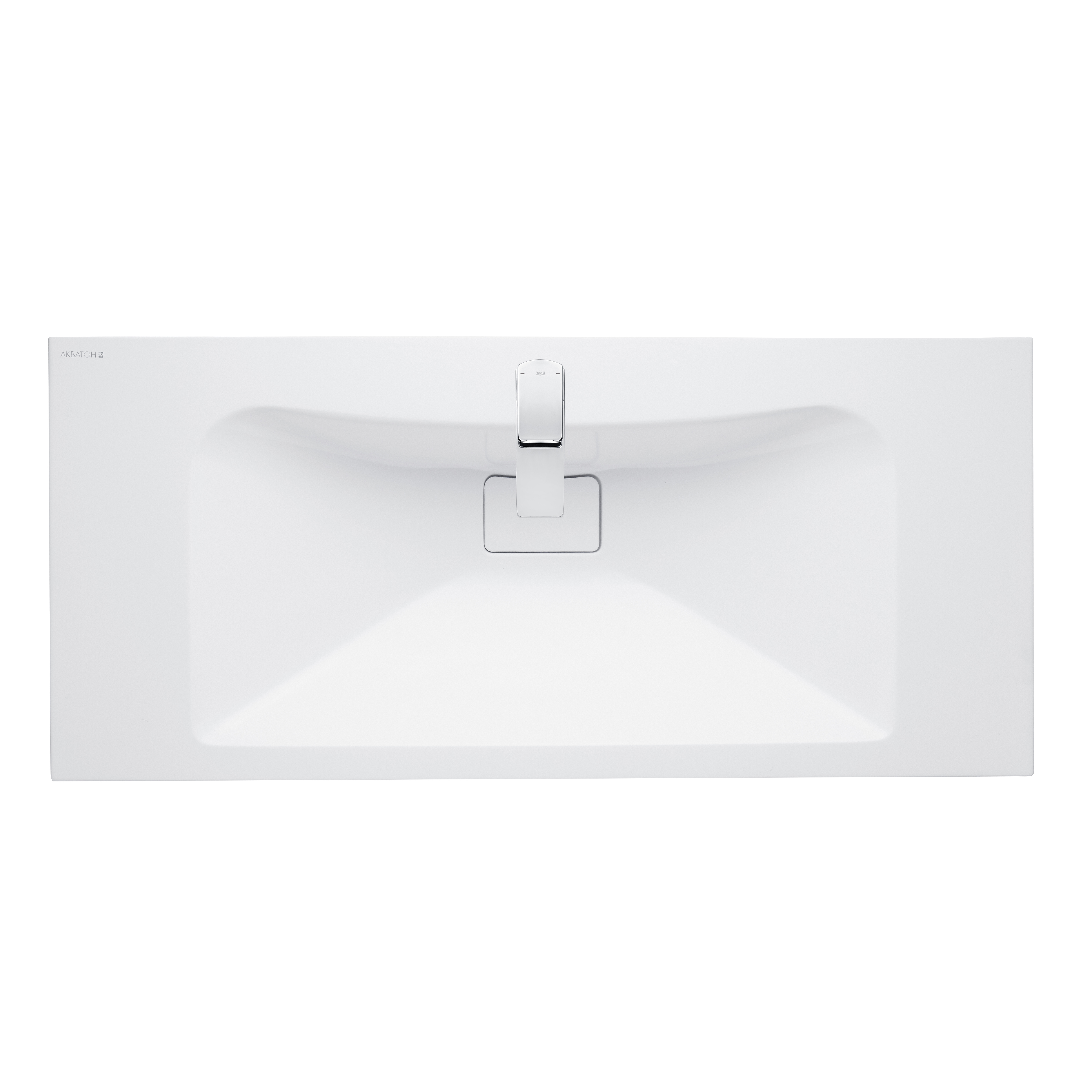 Изображение товара Раковина Aquaton Брук 100.4 см прямоугольная белая накладная