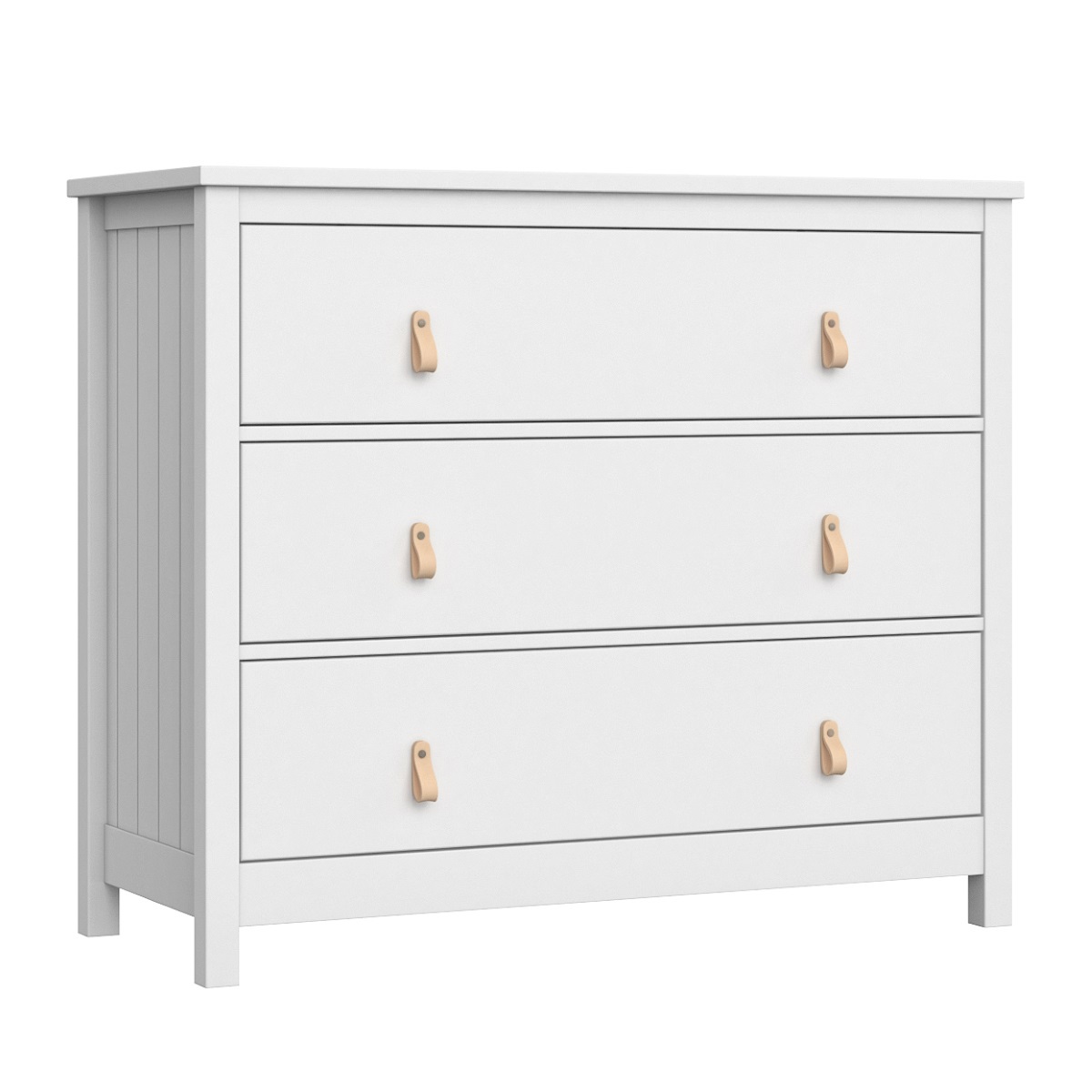 Изображение товара Комод Ellipse Wood с 3 ящиками 107x46x91 см белый