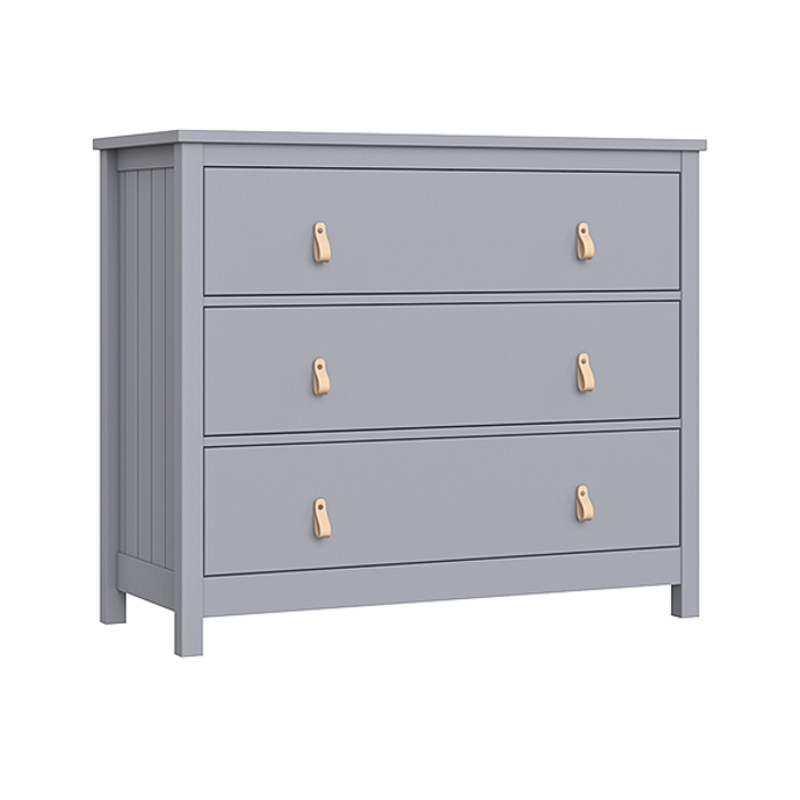 Изображение товара Комод Ellipse furniture Wood 3 ящика серый скандинавский стиль