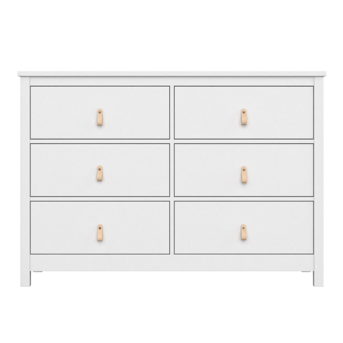 Изображение товара Комод Ellipse furniture Wood 6 ящиков белый 130x46x91 см