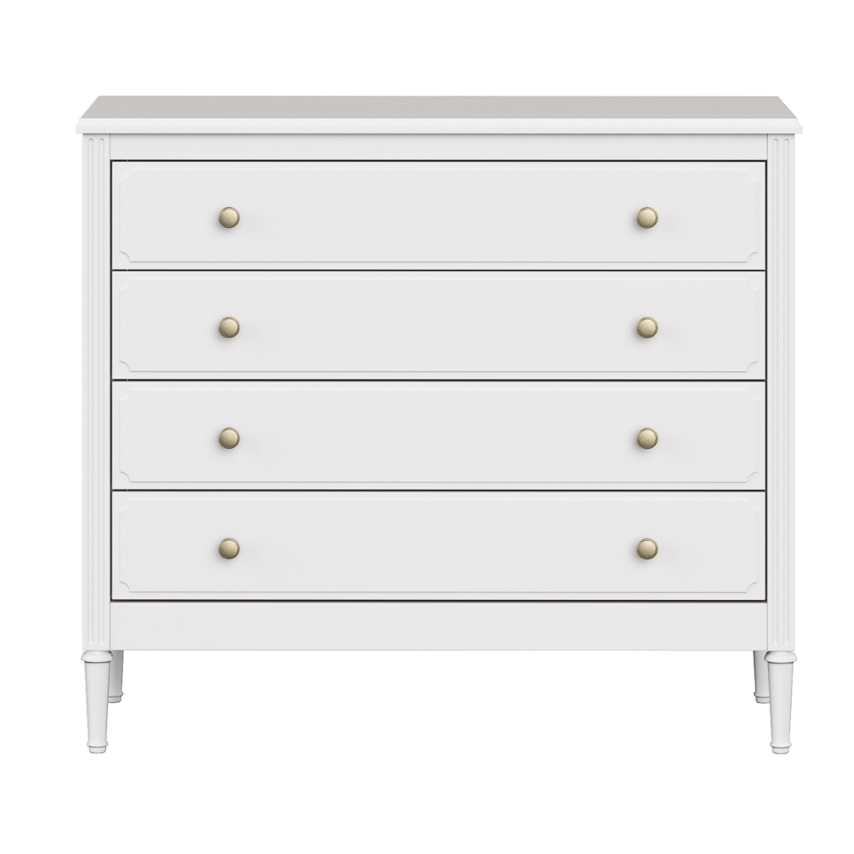 Изображение товара Комод Elit 4 ящика белый 107x46x94 см от ELLIPSE