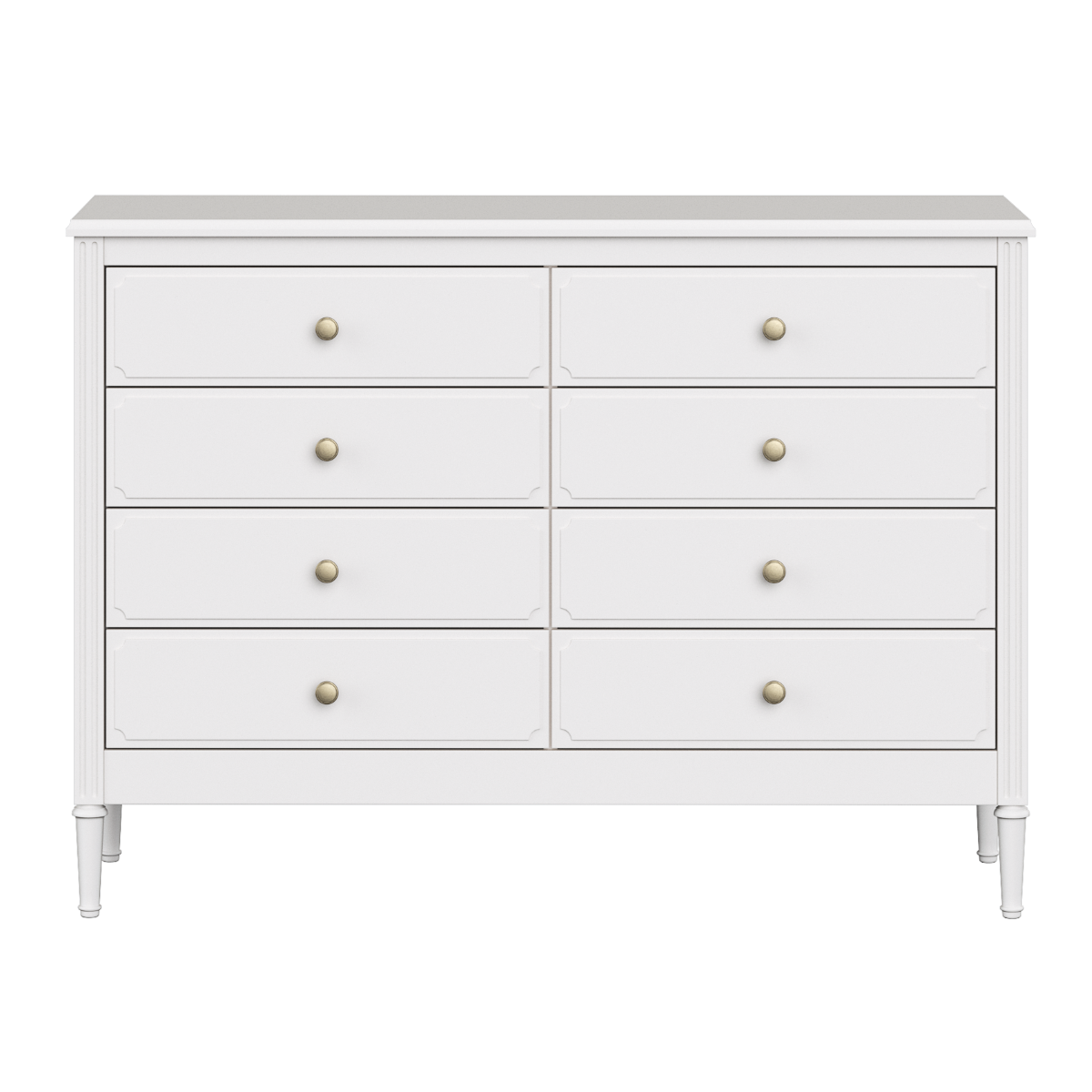 Изображение товара Комод Ellipse Elit с 8 ящиками белый 128x46x94 см