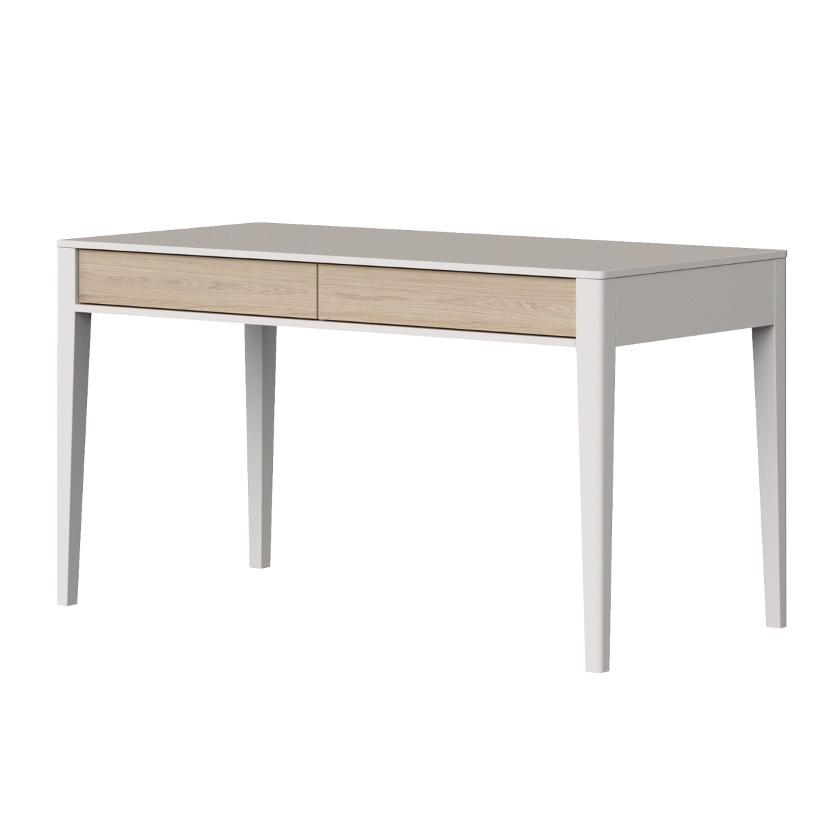 Изображение товара Компьютерный стол Fjord 140x78x70 см из МДФ с шпон дуба белый