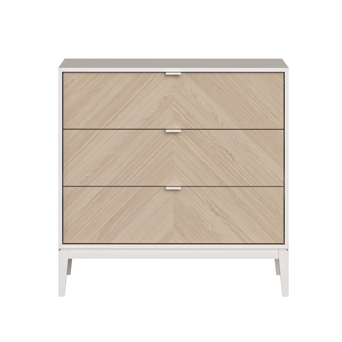 Изображение товара Комод Ellipse Fjord 3 ящика 91x49x90.4 см белый
