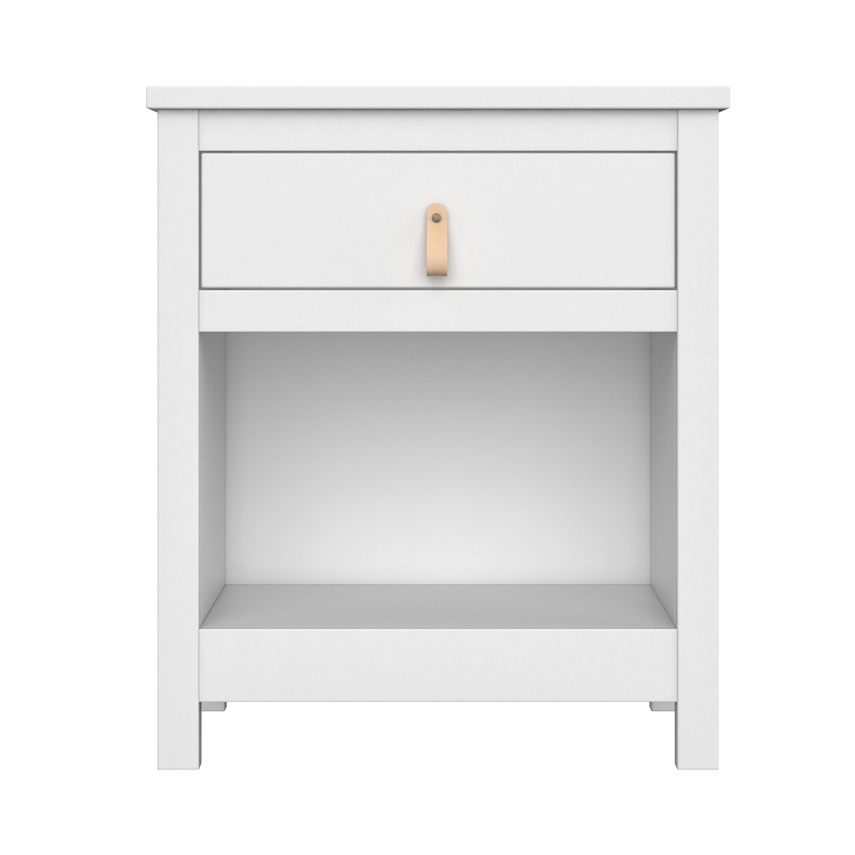 Изображение товара Тумба прикроватная Ellipse furniture 56x66x43 см 1 ящик МДФ цвет белый