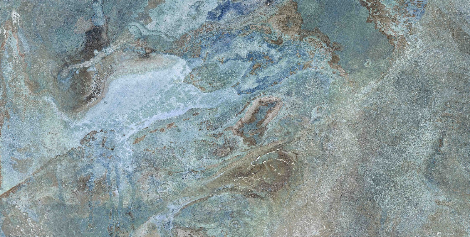 Изображение товара Керамогранит Qua Mercan travertino lapp 59.5x119.5см цвет голубой