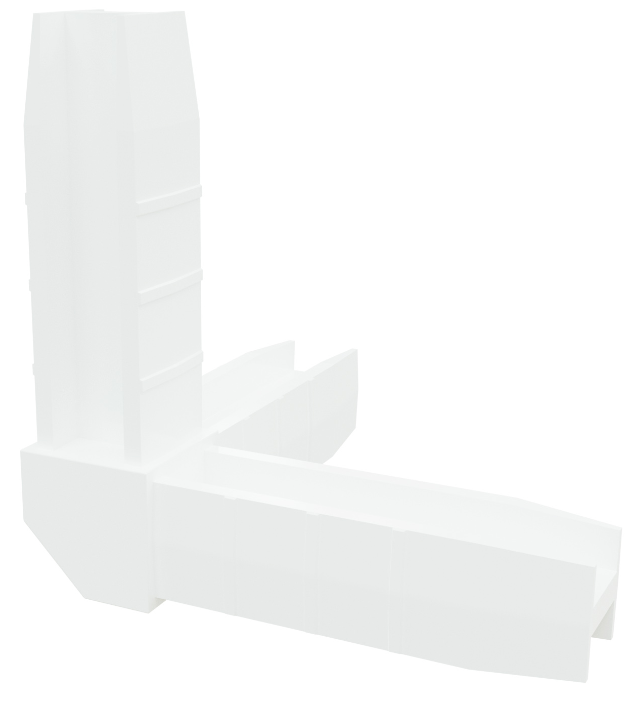 Коннектор 3 Bevel Лофт белый