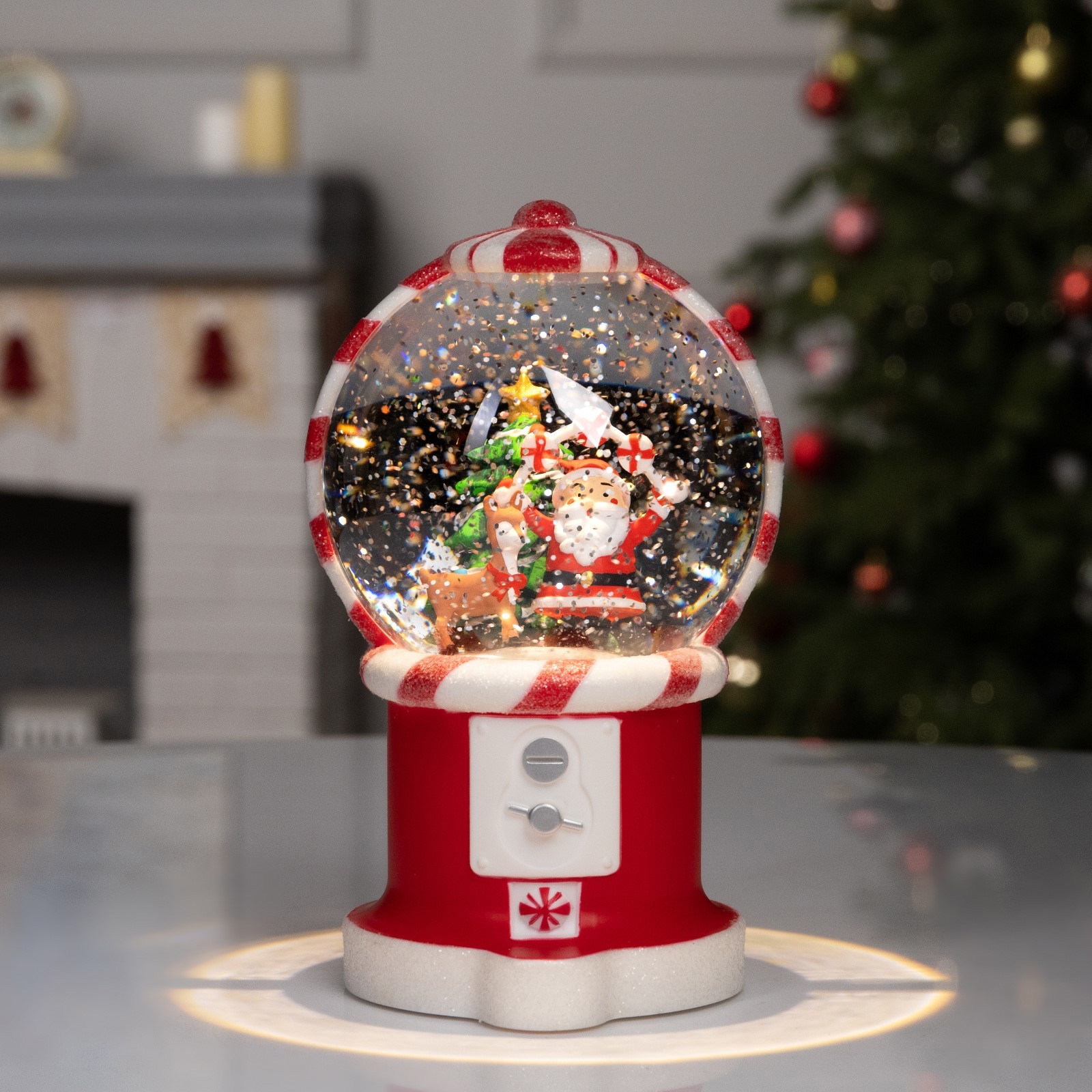 Изображение товара Светящаяся электрическая фигура Новогодняя карамель 10511715 с подсветкой и музыкой