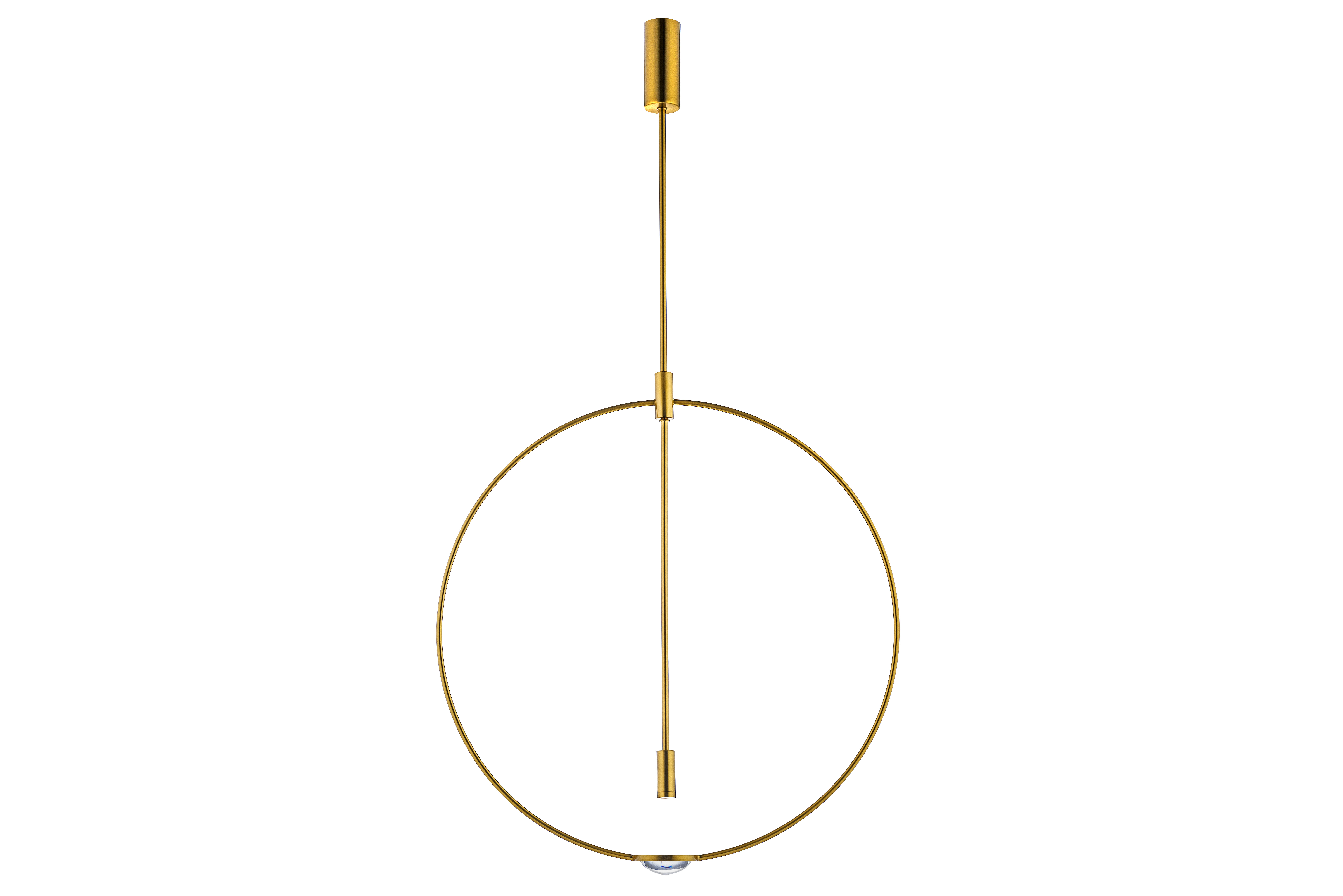 Изображение товара Люстра подвесная светодиодная Lightona Alm-3012 1 м² теплый белый цвет золотистый стиль неоклассика