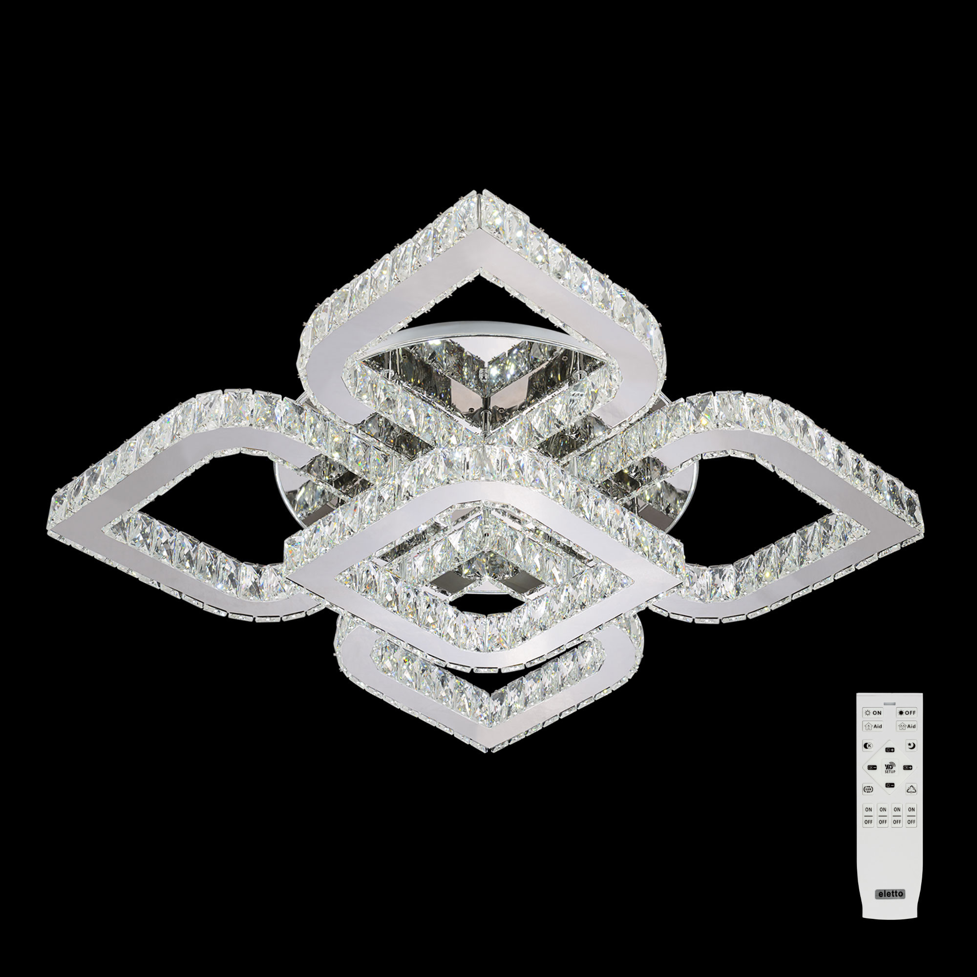 Изображение товара Потолочный светильник с пультом Citilux Lavita EL331C100.1 26 м² серебристый хром LED