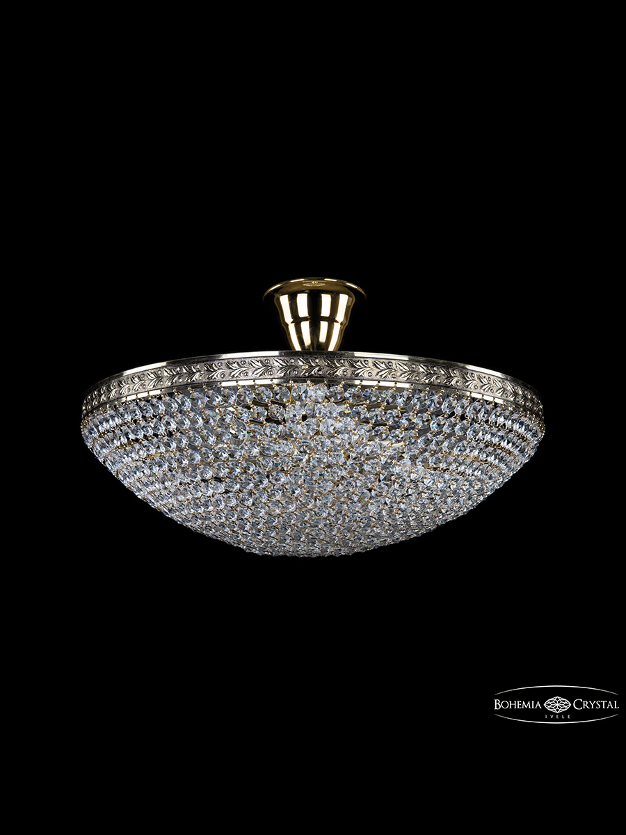 Изображение товара Люстра потолочная светодиодная Bohemia с хрусталем, 12 м², золото, IP20