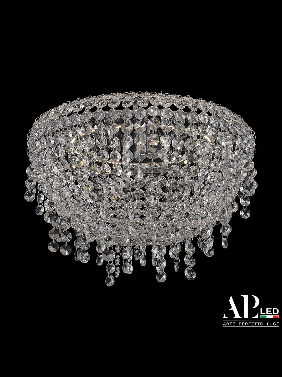 Изображение товара Люстра потолочная светодиодная Bohemia s501 0 30 b 3000 хрусталь никель 6 м²