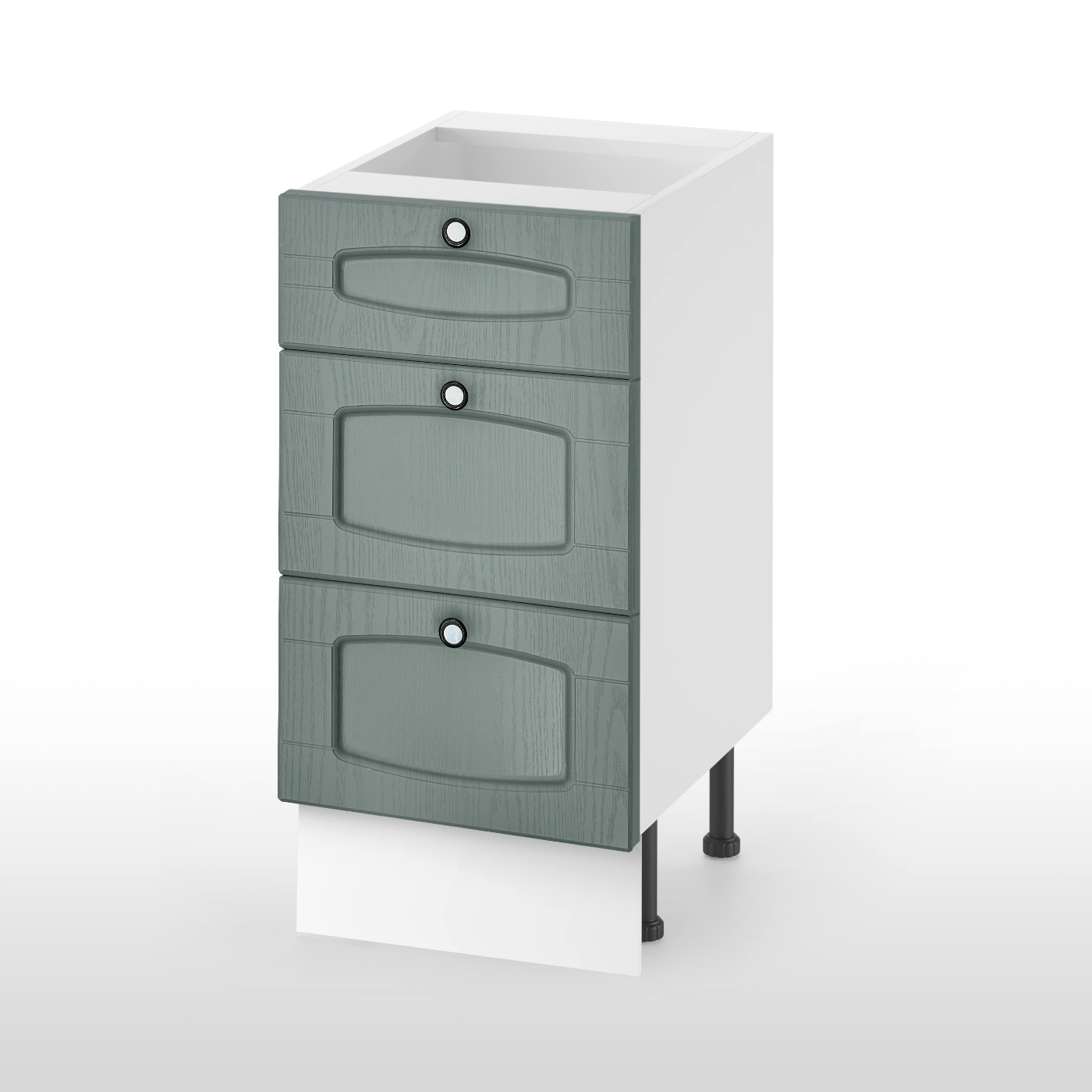 Изображение товара Кухонный шкаф напольный Питерские кухни Мебельный двор 40x85x50 см ЛДСП цвет зеленый