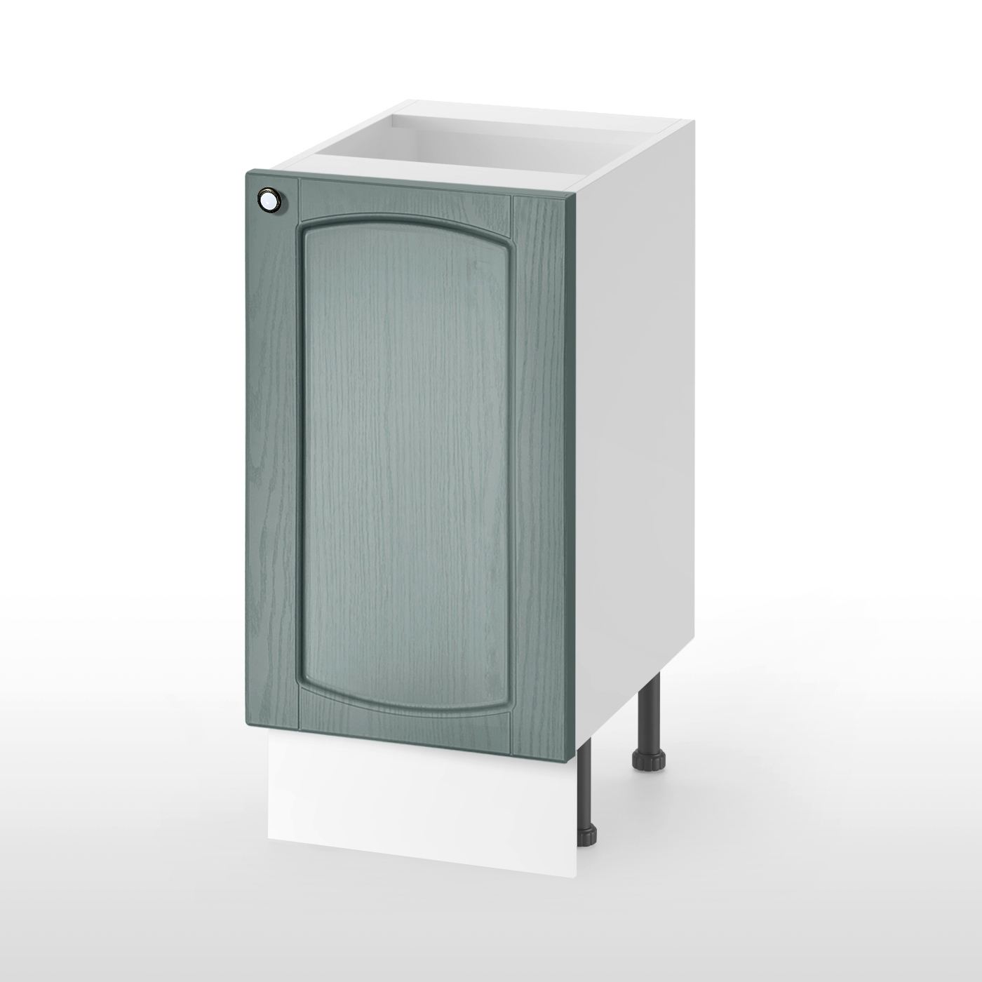 Изображение товара Напольный шкаф 40x85x50 см, цвет маренго/Белый, МЕБЕЛЬНЫЙ ДВОР, серия Питерские кухни