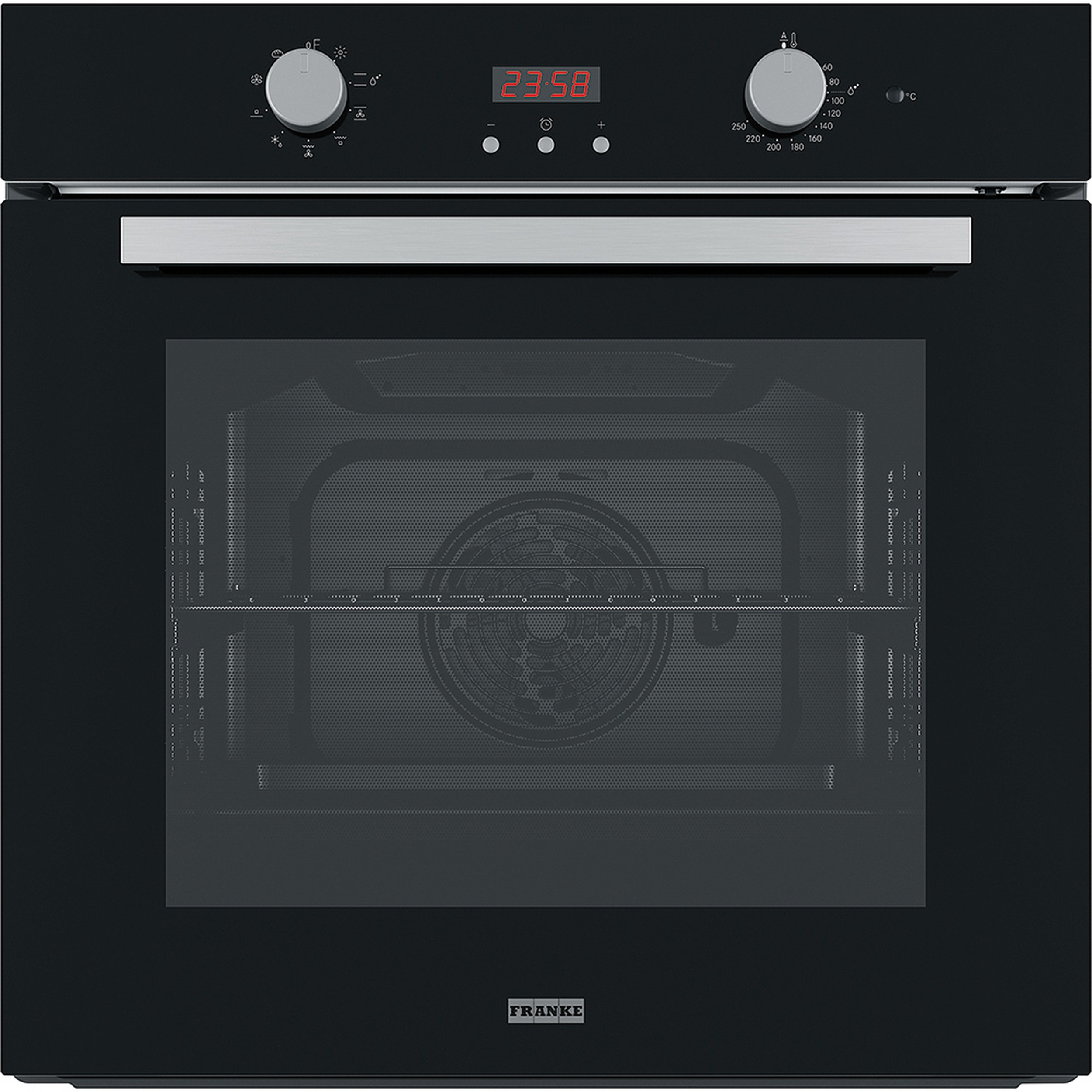 Изображение товара Духовой шкаф Franke FSL 86 H черный встроенный электрический с 9 режимами и паровой очисткой
