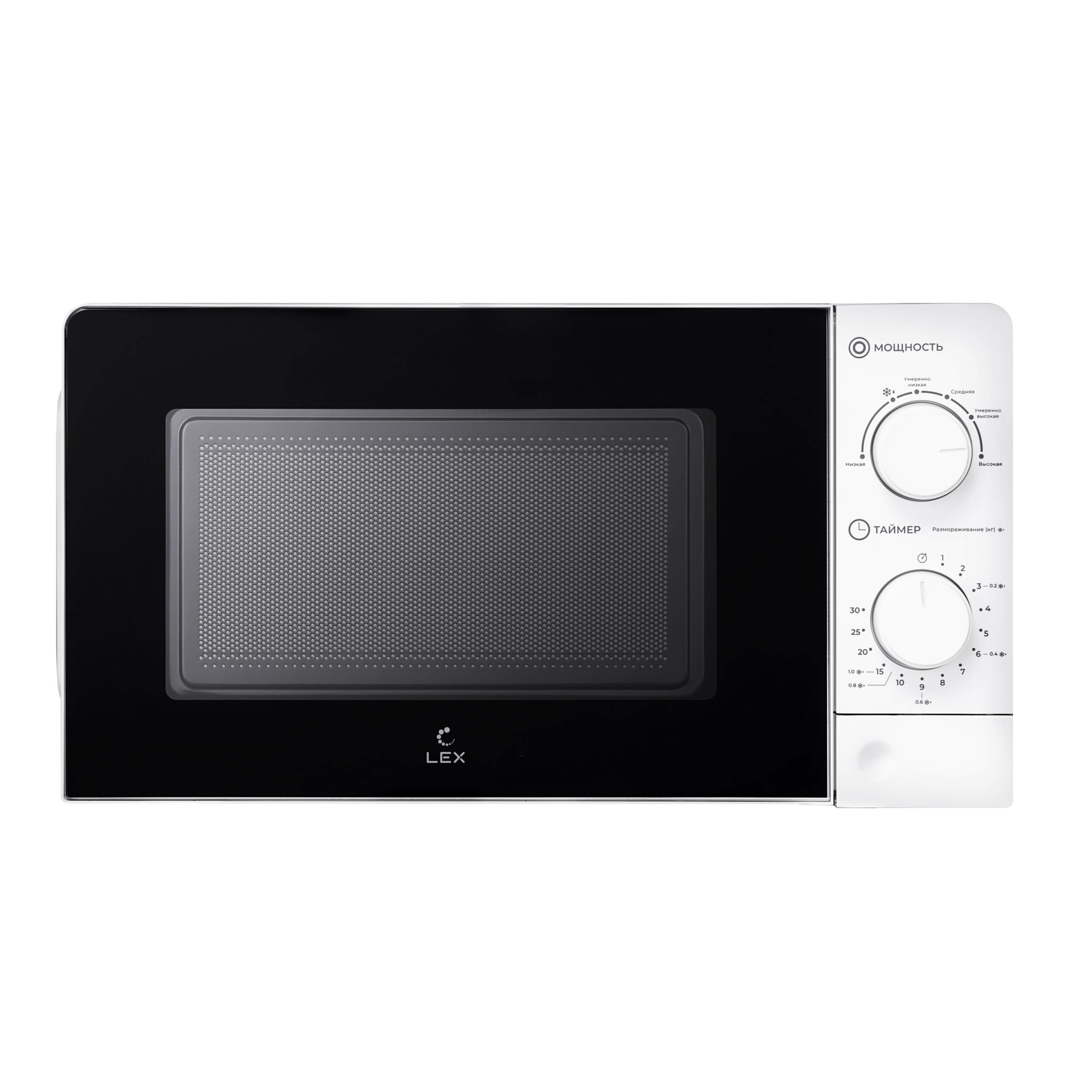 Изображение товара Микроволновая печь LEX FSMO 20.01N WH с 20 л объема и механическим управлением
