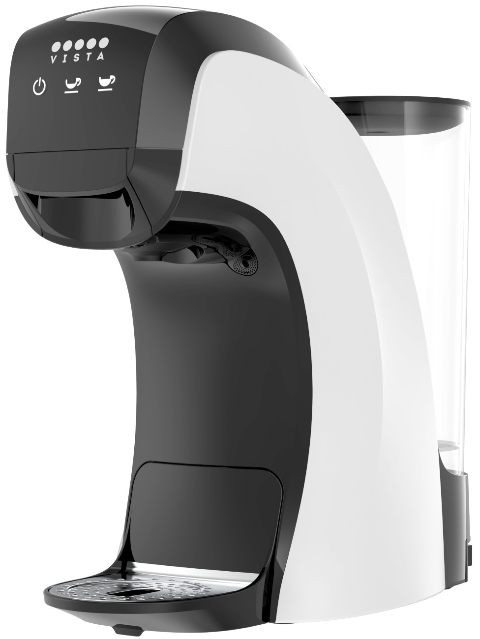 Изображение товара Капсульная кофемашина Vista Teano DNS400W, 19 бар, сенсорное управление, белая