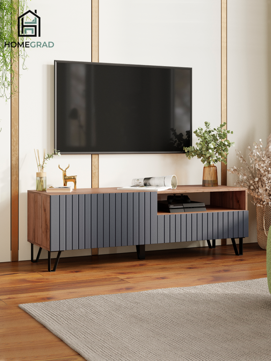 Изображение товара Тумба под телевизор Homegrad Oregon 140х46х46 см шкаф для гостиной из ЛДСП