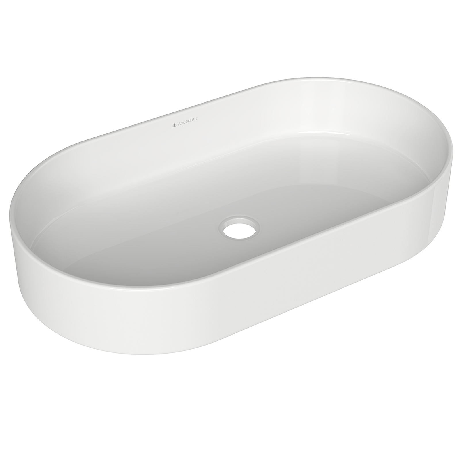 Изображение товара Раковина накладная Aqueduto ESPIRAL 60см белый глянцевый португалия