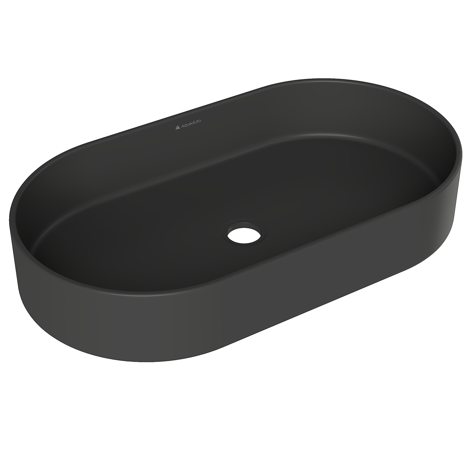 Изображение товара Раковина накладная Aqueduto ESPIRAL ESP0240 60 см черный матовый современный дизайн