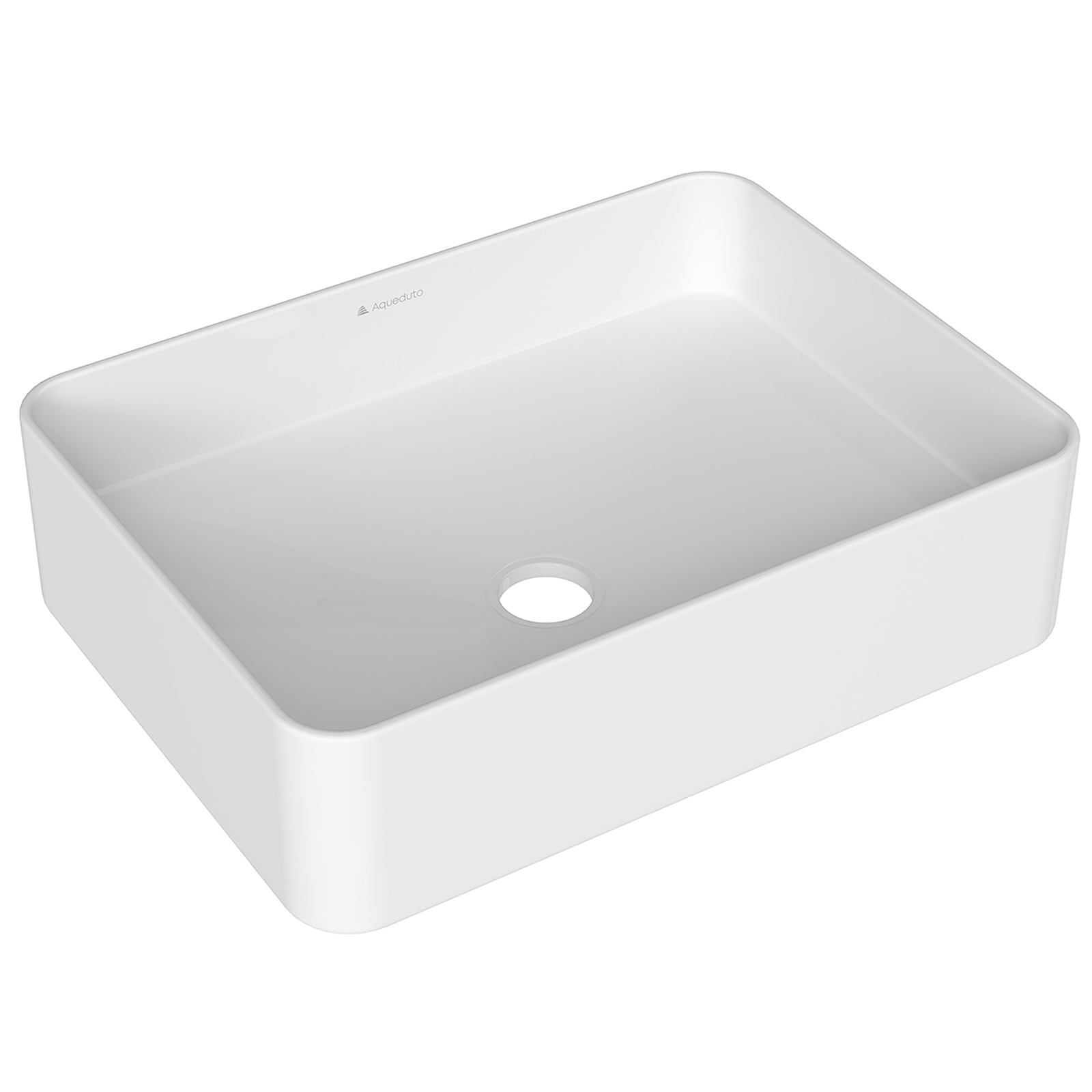 Изображение товара Раковина накладная Aqueduto ESPIRAL ESP0410 50см белый глянец современная ванна
