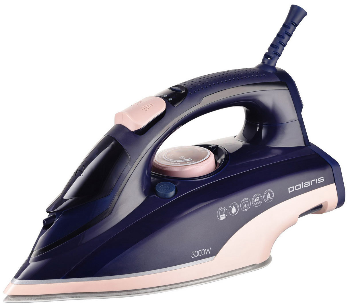 Изображение товара Утюг Polaris PIR 3074 SG AA 3000 Вт отпаривание синий розовый