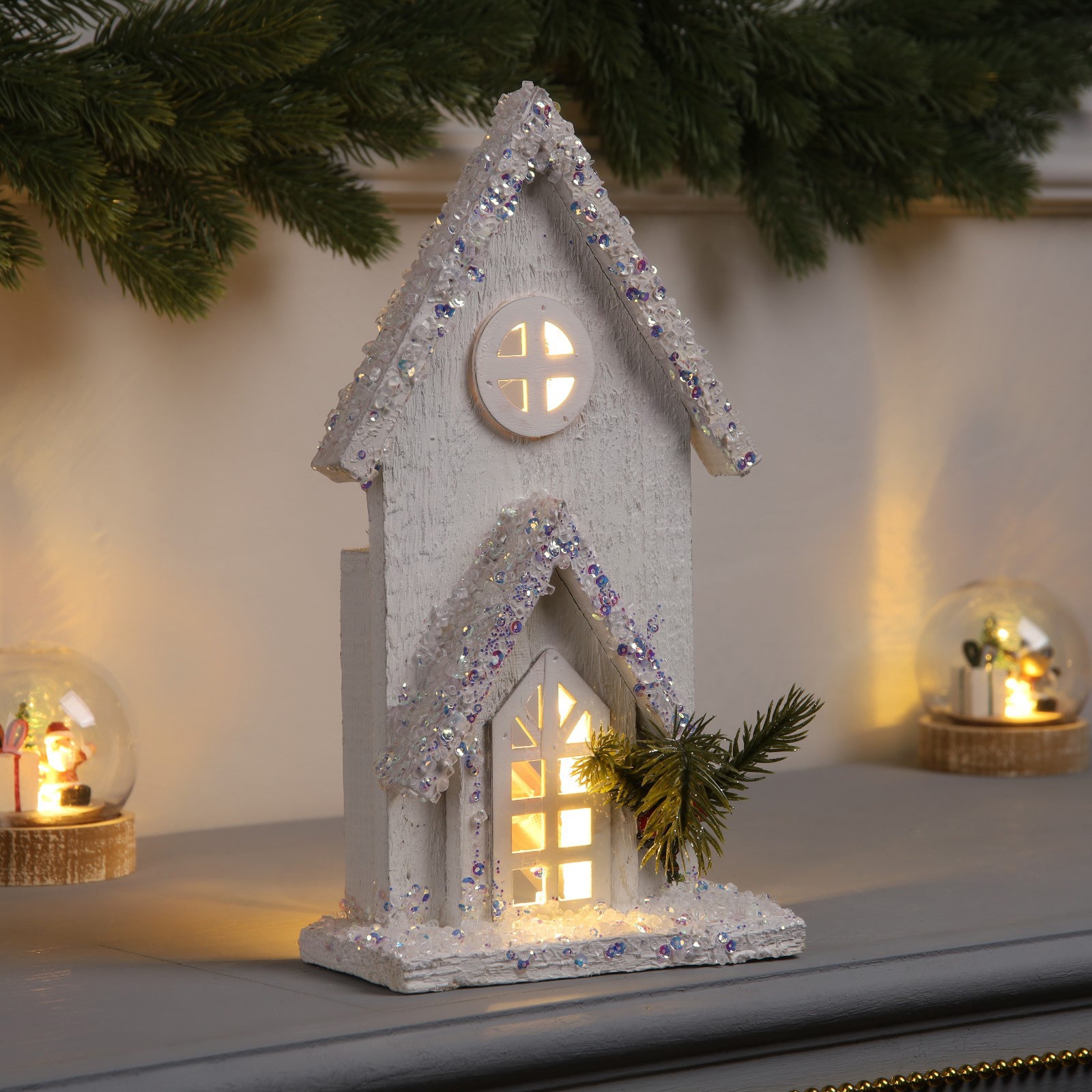 Изображение товара Светящаяся электрическая фигура Изба 27 см LUAZON LIGHTING IP65