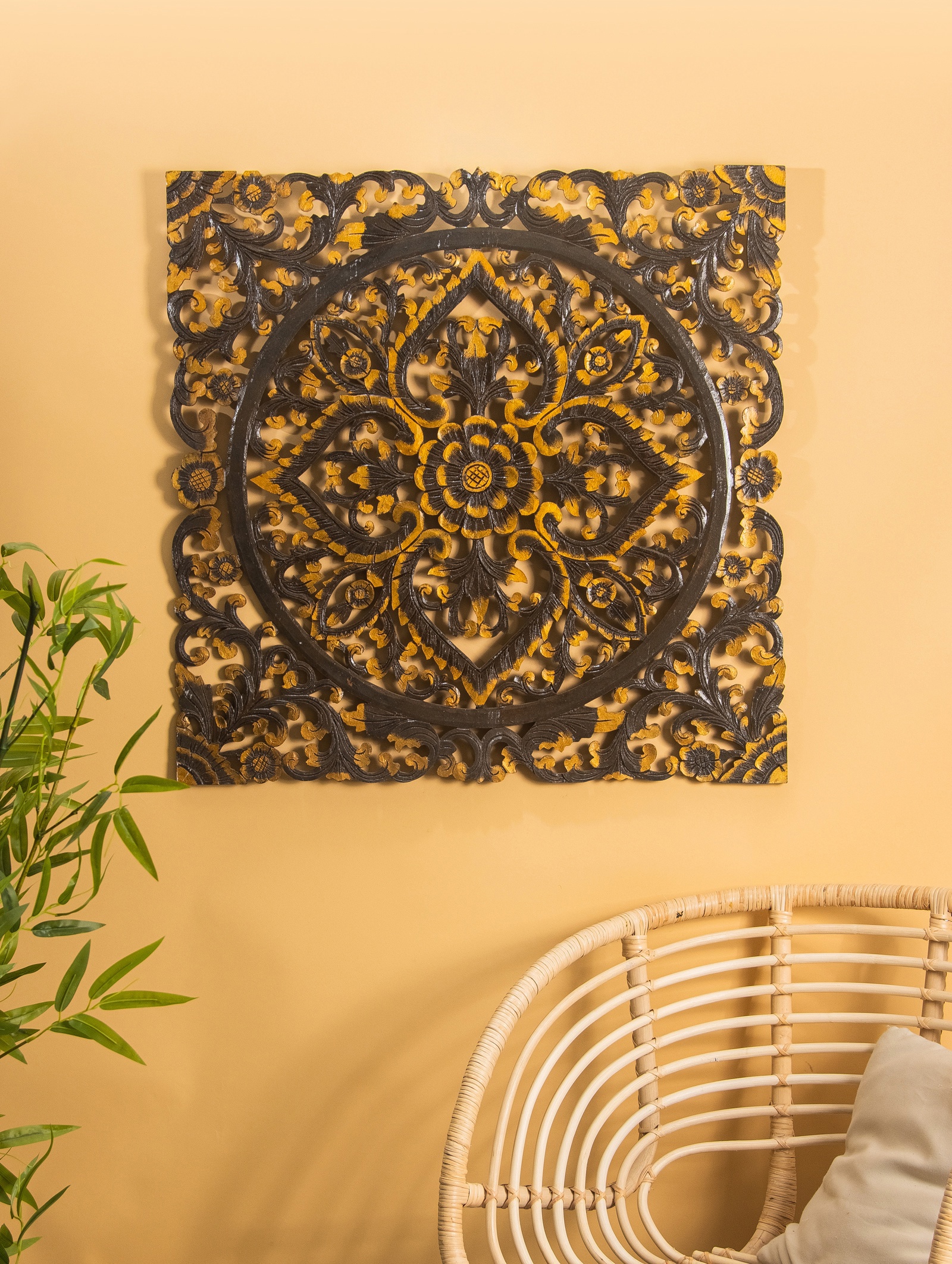 Изображение товара Панно СИМА-ЛЕНД Цветочный орнамент 80x80 см