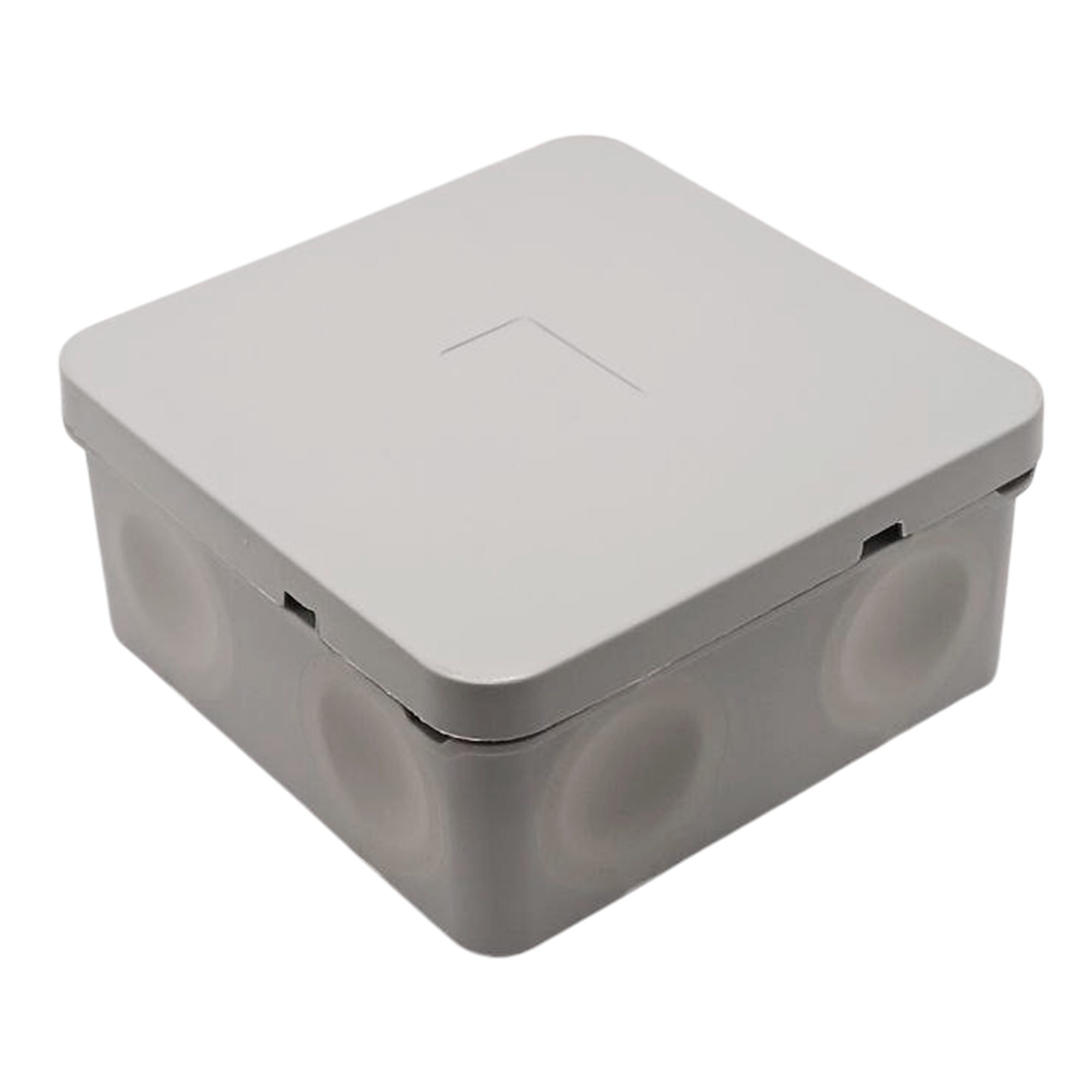 Распределительная двуxкомпонентная коробка Mirkl 70x70x40 мм 6 вводов IP66 цвет серый